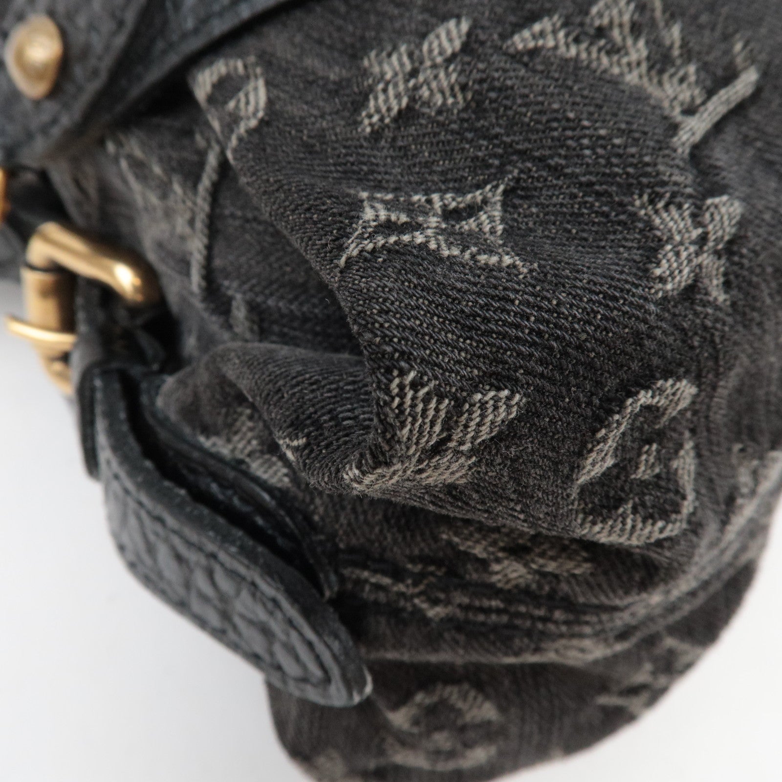 Louis Vuitton Monogram Denim Neo Cabby MM 2Way Bag Noir M95351 AS4075 *Dust bag, Strap