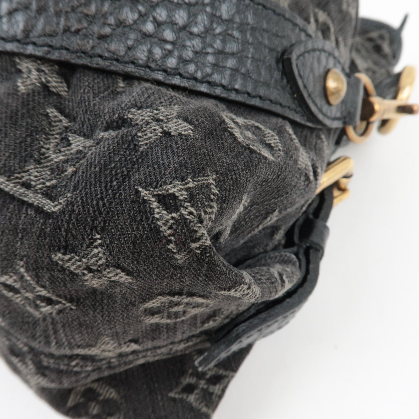 Louis Vuitton Monogram Denim Neo Cabby MM 2Way Bag Noir M95351 AS4075 *Dust bag, Strap