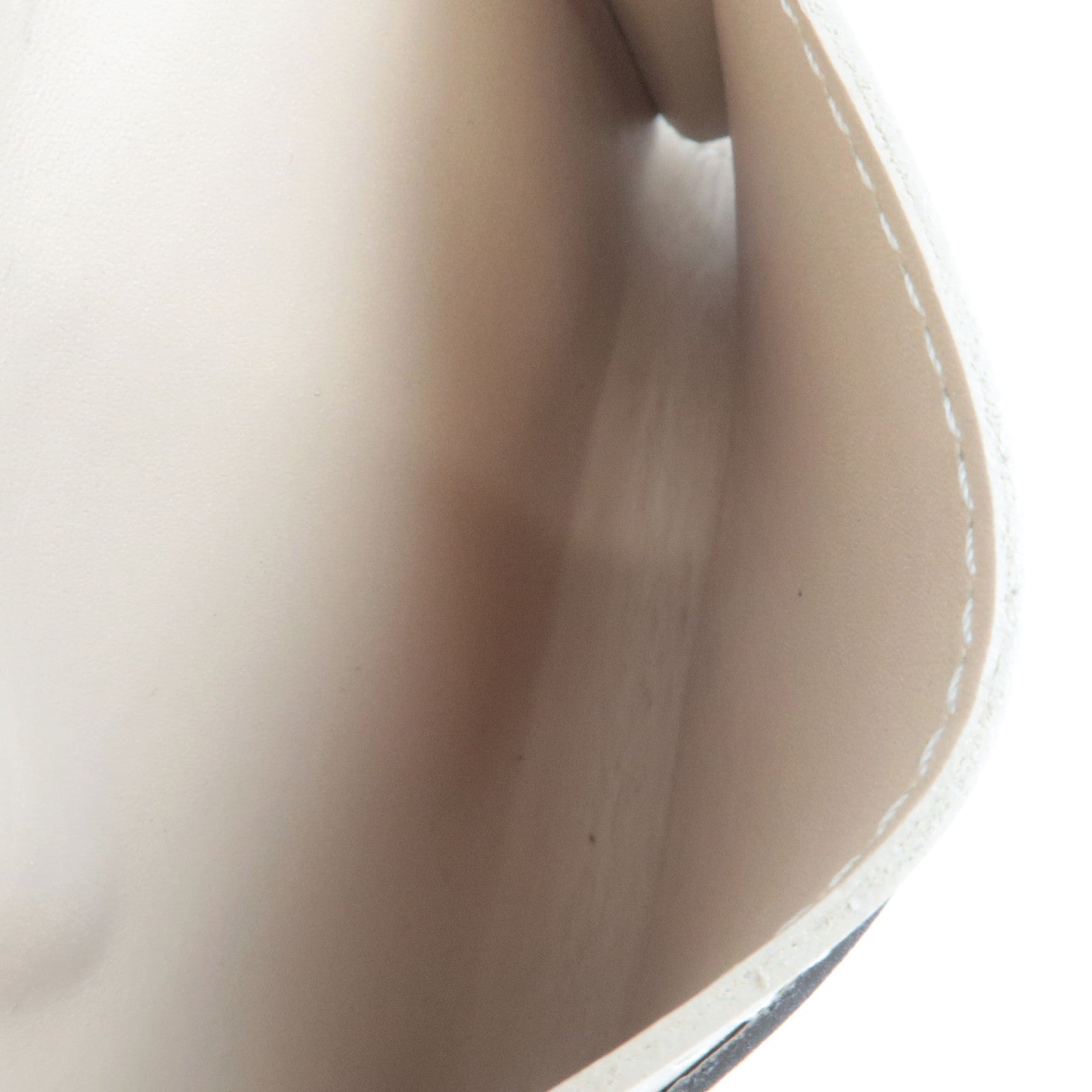 Louis Vuitton Monogram Vernis Envelope Carte De Visite Card Case Beige CA4134 *Box