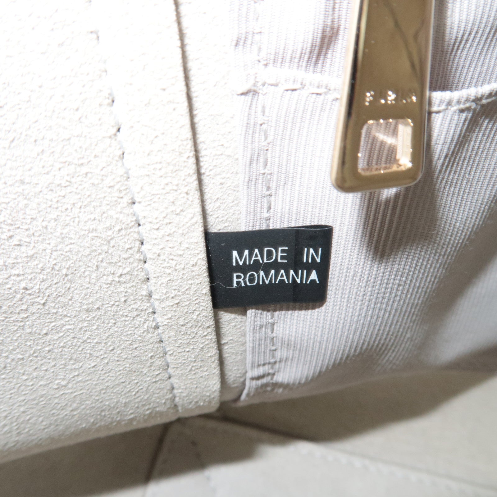 FURLA Leather Shoulder Bag Tote Bag Blue