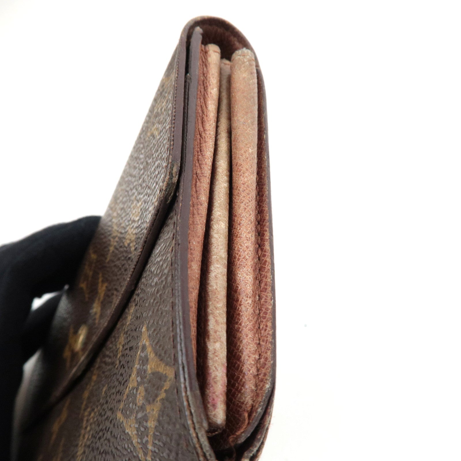 Louis Vuitton Set of 3 Wallet Monogram Portefeuille International M61217 & Pochette Porte Monnaie M61725 & Vernis Pochette Porte Monnaie Credit M91174