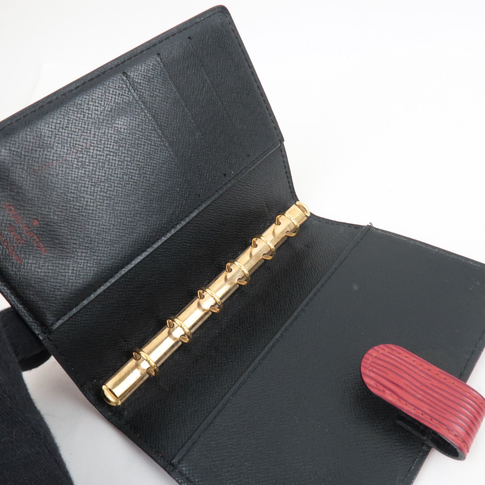 Louis Vuitton Set of 3 Epi Agenda PM Castilian Red R20057 & Taiga Agenda PM Epicea R20434