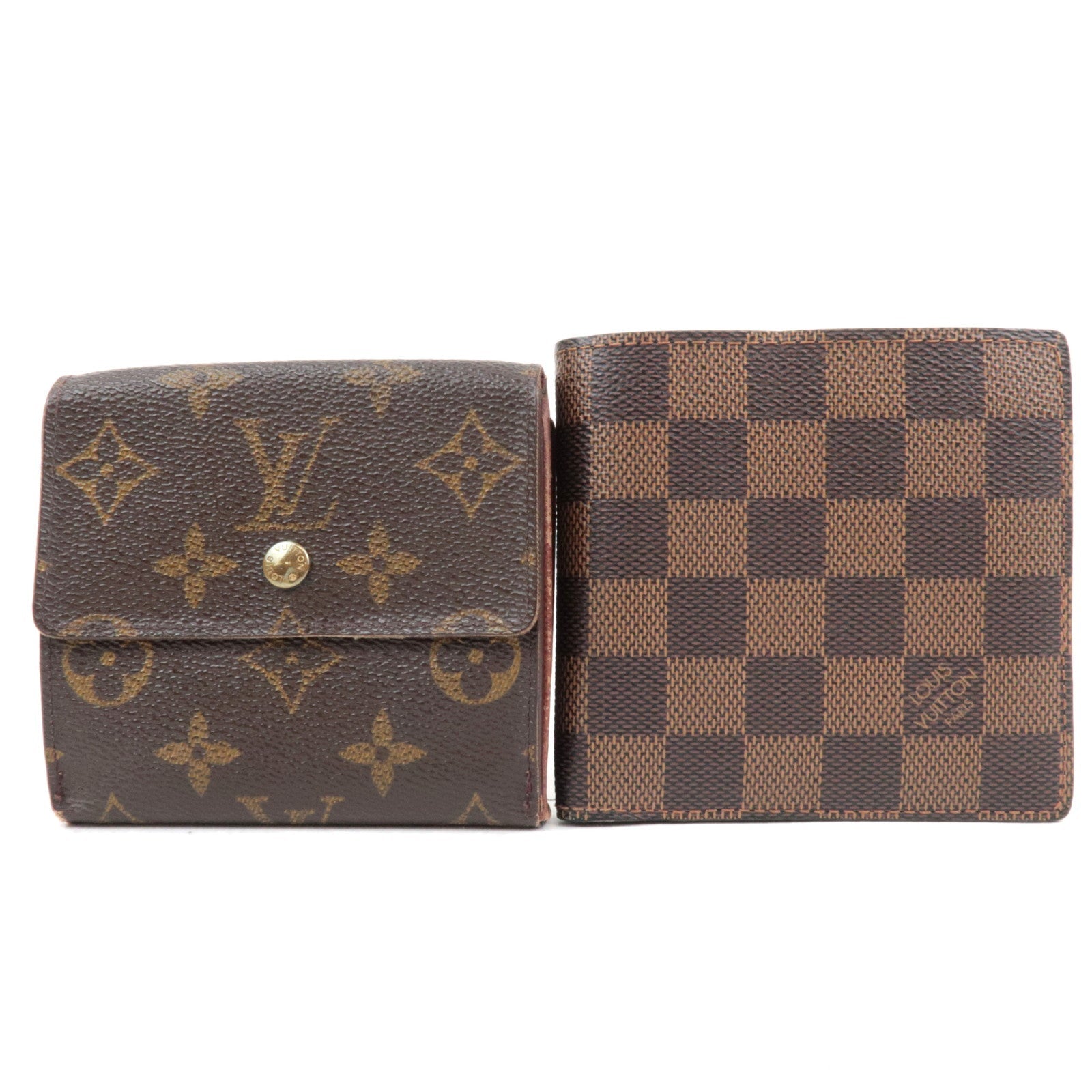 Louis Vuitton Set of 2 Monogram Porte Monnaie Carte Credit M61652 & Damier Porte Billet Carte Credit Monnaie N6166553622