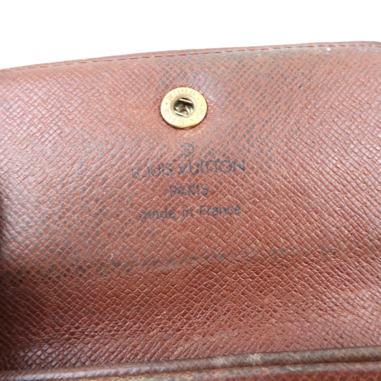 Louis Vuitton Set of 2 Monogram Porte Monnaie Plat Wallet M61930 & Etui Cigarettes Cigarette Case M63024