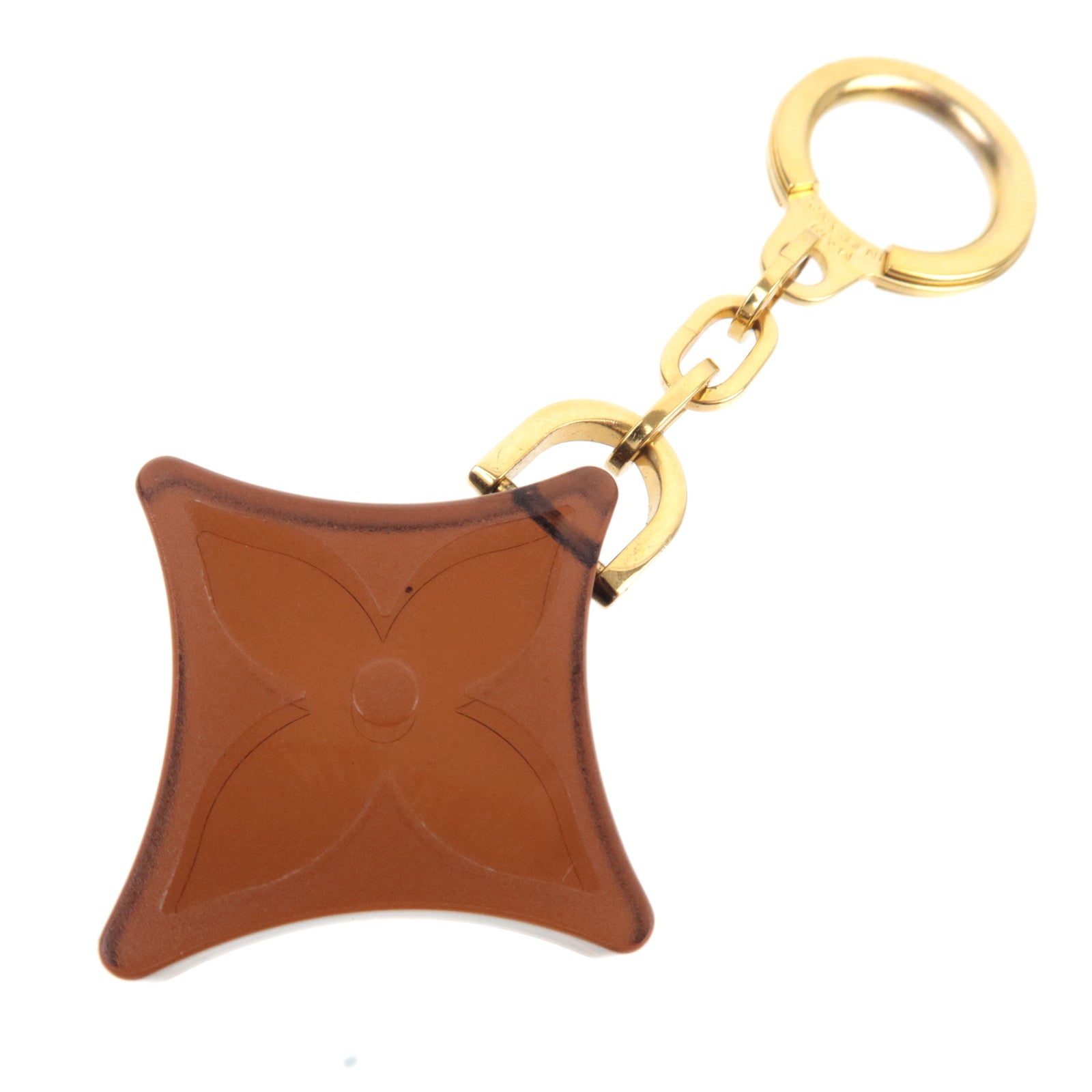 Louis Vuitton Monogram Flower Charm Key Ring Novelty