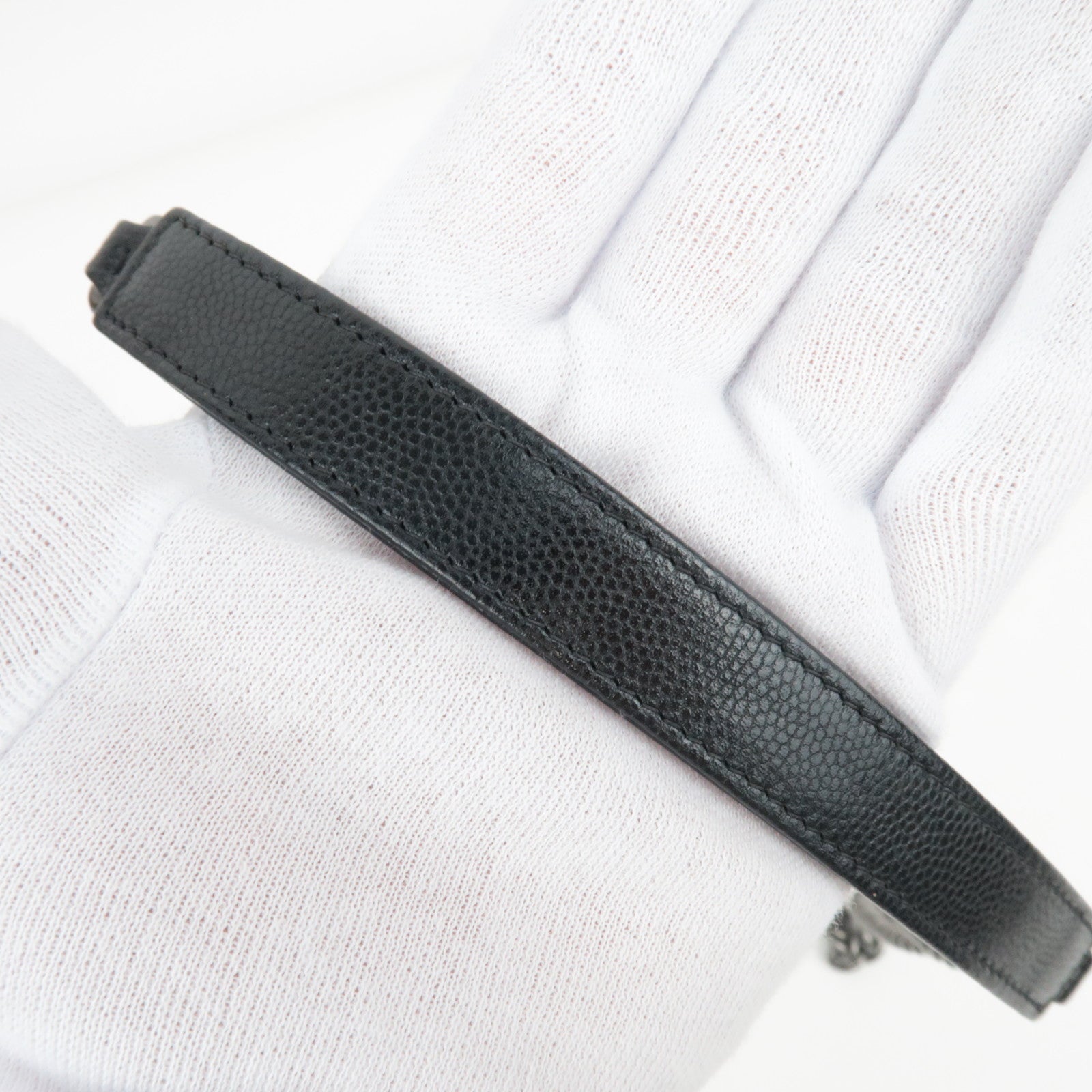 CHANEL Boy Chanel Matelasse Caviar SKin Chain Wallet Black AP1117 *Dust bag