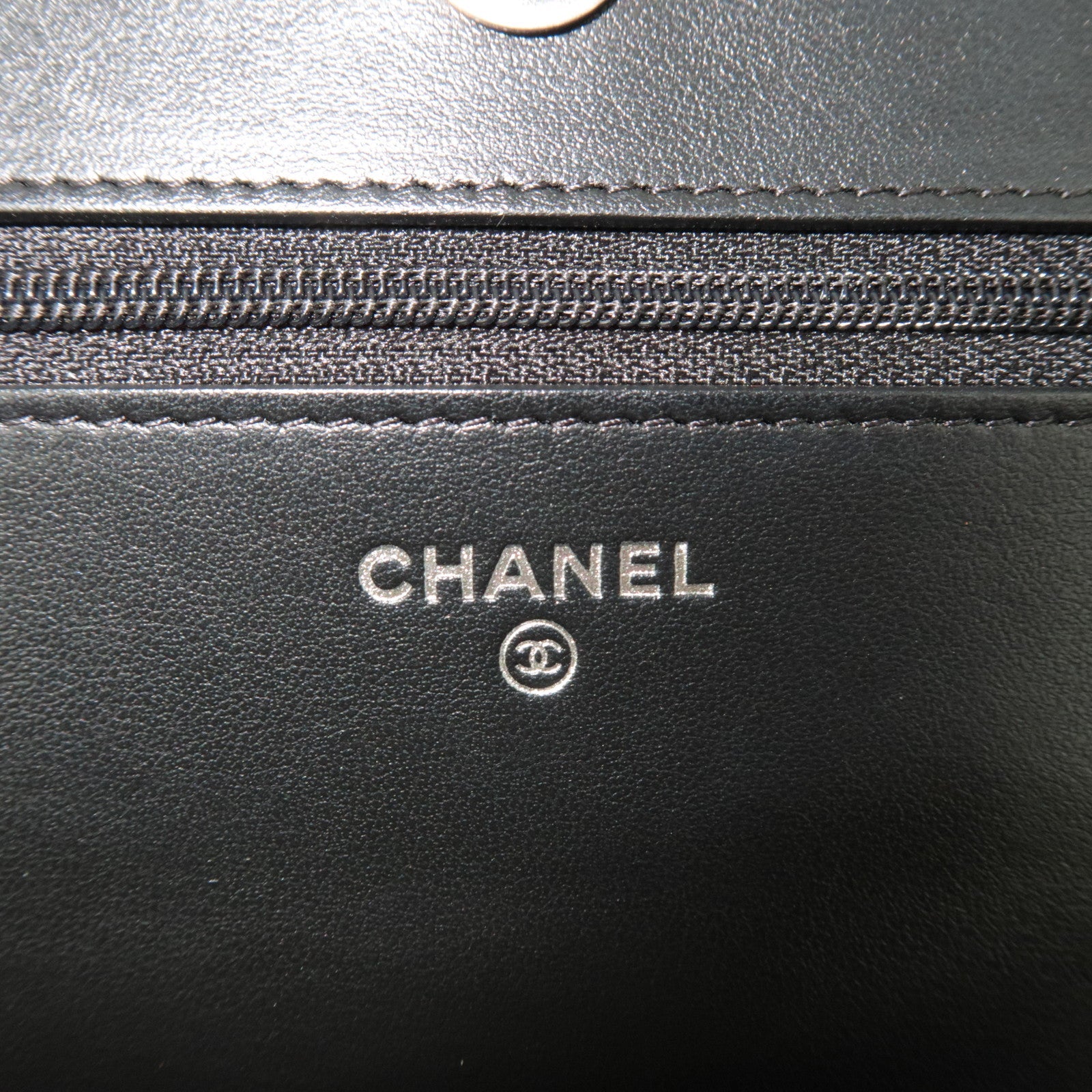 CHANEL Boy Chanel Matelasse Caviar SKin Chain Wallet Black AP1117 *Dust bag
