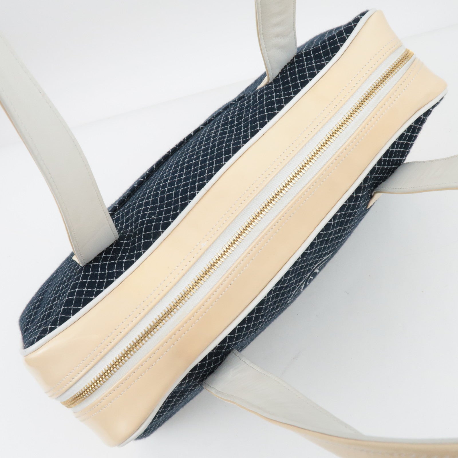 CHANEL Bowling Bag Patent Cotton 7351692