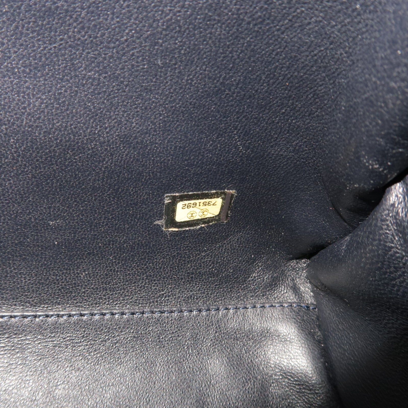 CHANEL Bowling Bag Patent Cotton 7351692