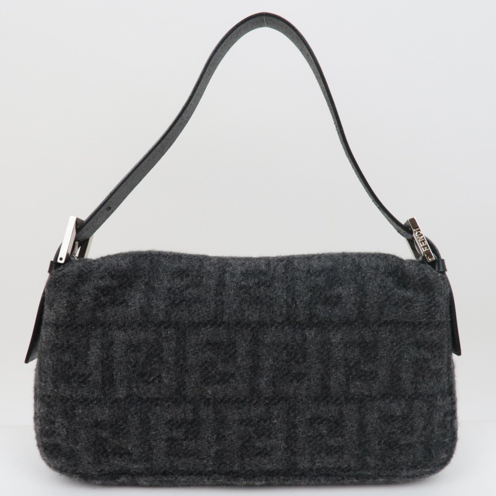 FENDI Zucca Mamma Baguette Cashmere Gray *Dust Bag
