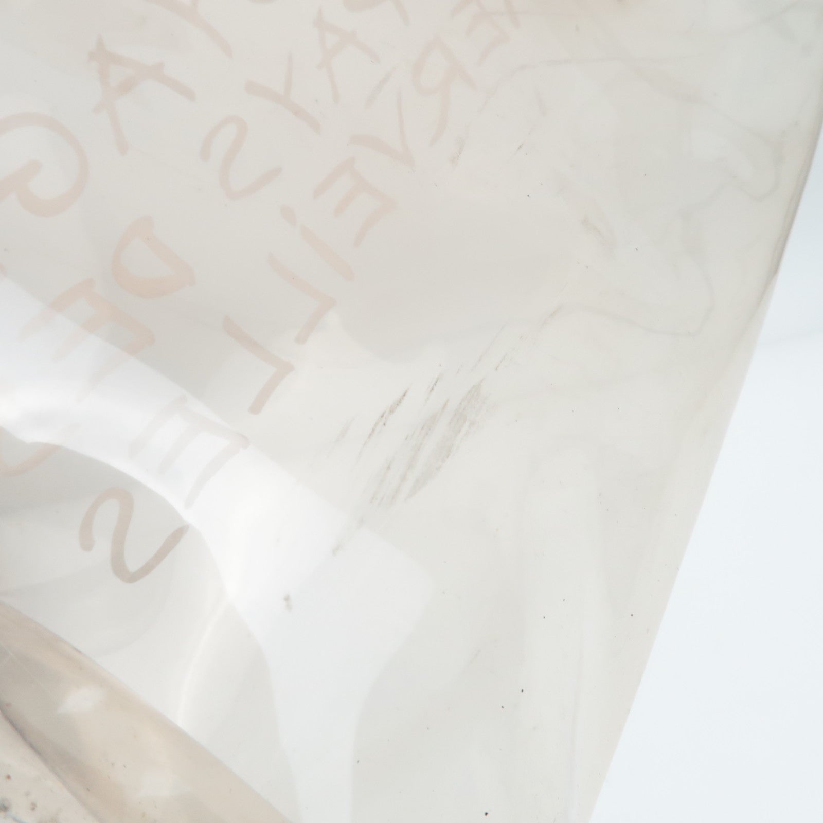 HERMES Vinyl Kelly handtas met doorzichtige gouden hardware