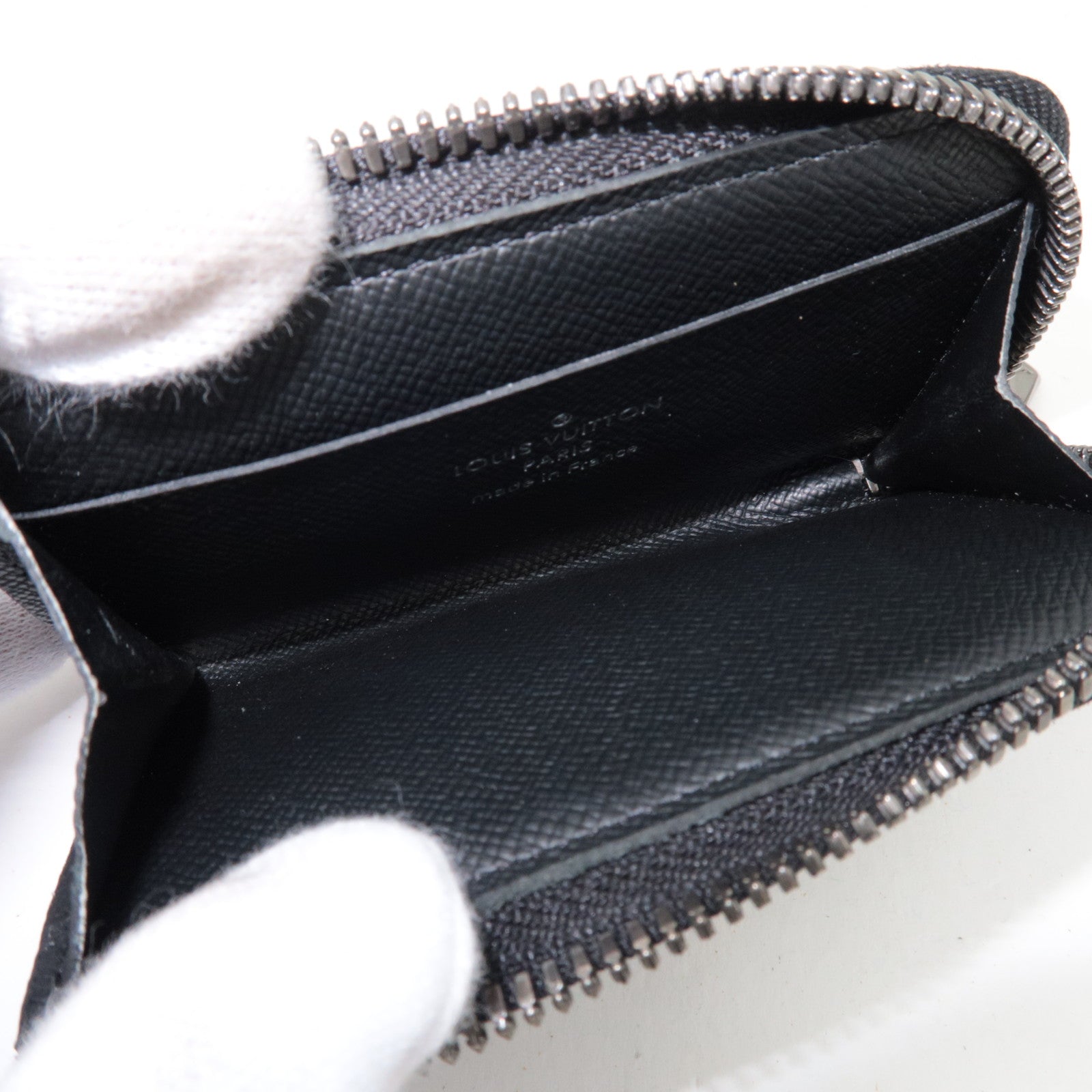 Louis Vuitton-monogram Eclipse Porto Monnaie Jour M63536 / RFID