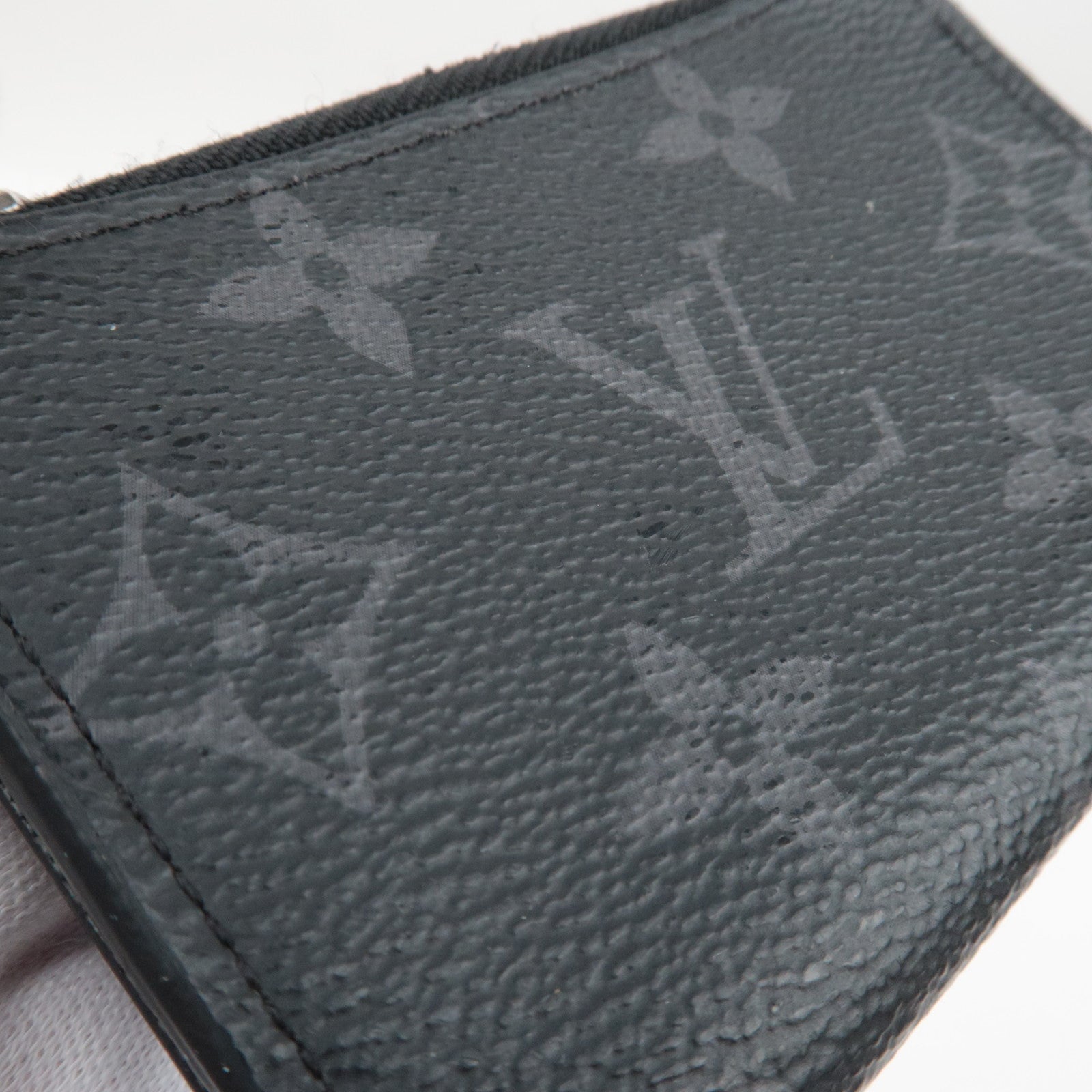 Louis Vuitton-monogram Eclipse Porto Monnaie Jour M63536 / RFID