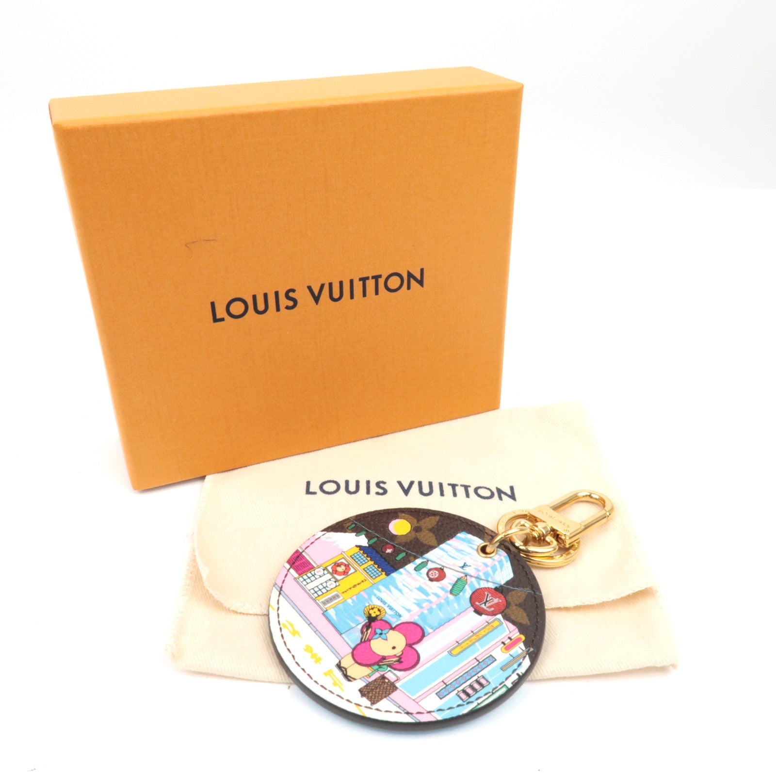 Louis Vuitton Monogram Porte Cles Illustre Xmas 2022 Tokyo M00881/DI3232 *Box, Dust bag