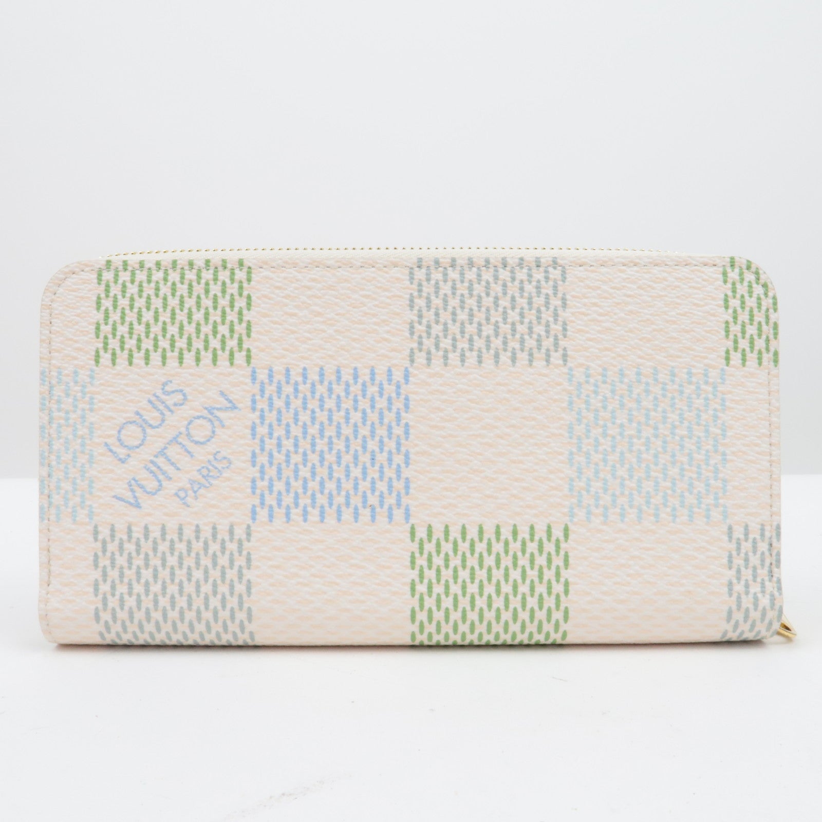 Louis Vuitton Damierlicious Zippy Wallet Pistachio N40748/RFID *Box, Dust bag