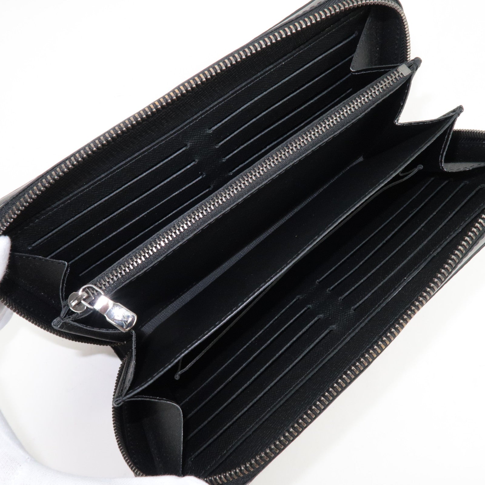 Louis Vuitton Monogram Eclipse Zippy XL Wallet Black M61698/RFID *Box, Dust bag