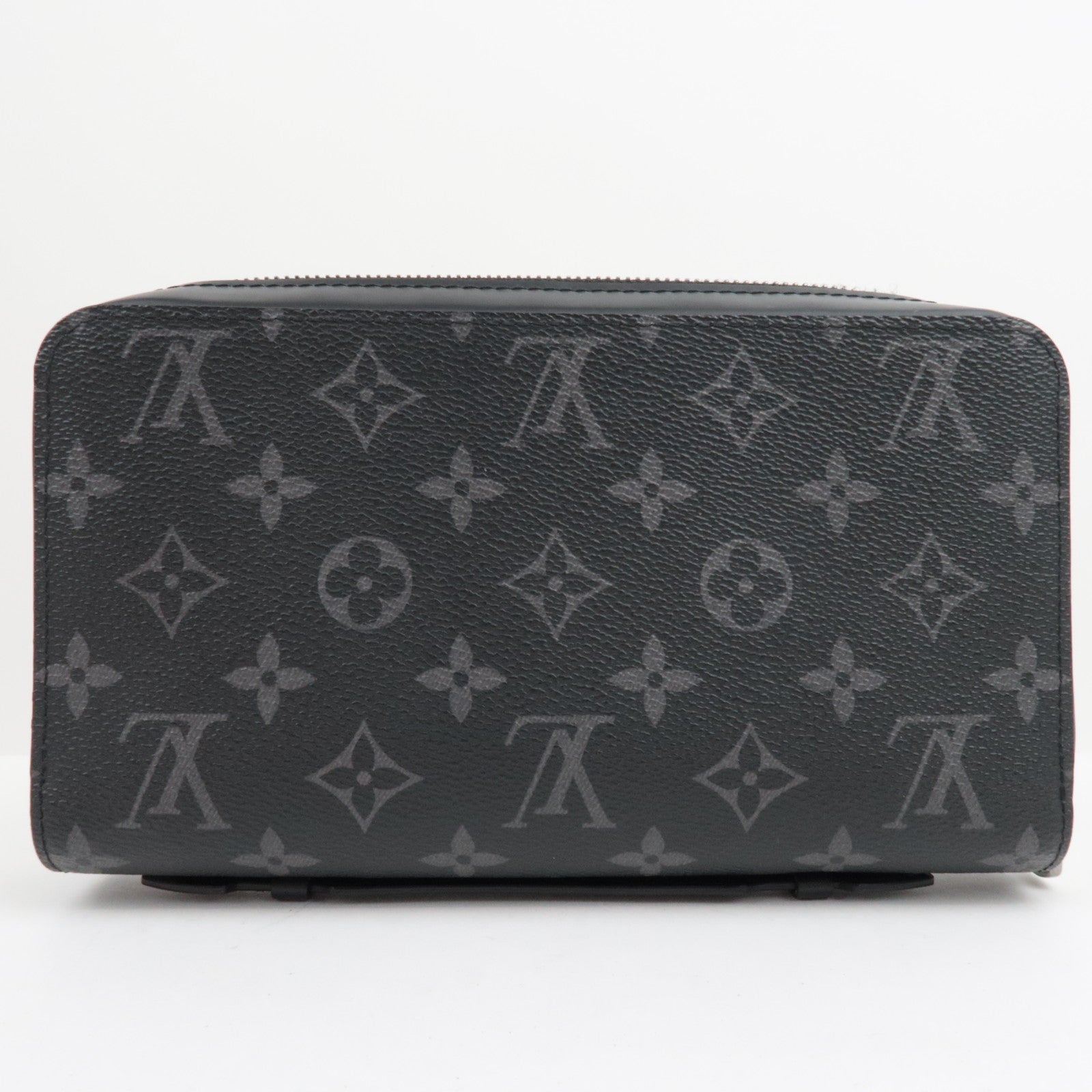 Louis Vuitton Monogram Eclipse Zippy XL Wallet Black M61698/RFID *Box, Dust bag