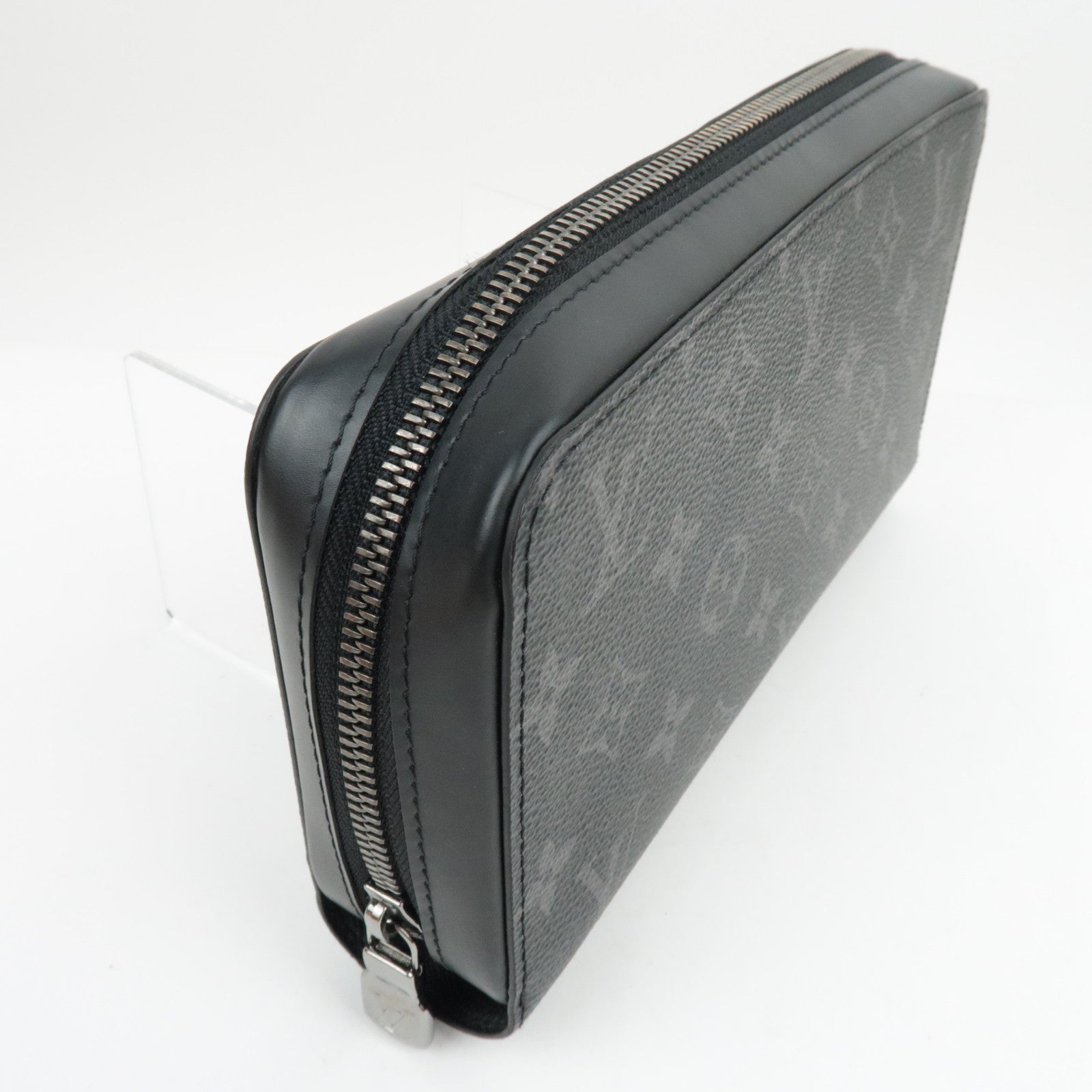 Louis Vuitton Monogram Eclipse Zippy XL Wallet Black M61698/RFID *Box, Dust bag