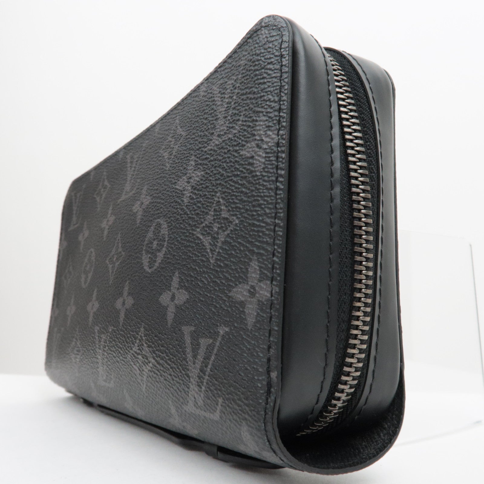 Louis Vuitton Monogram Eclipse Zippy XL Wallet Black M61698/RFID *Box, Dust bag