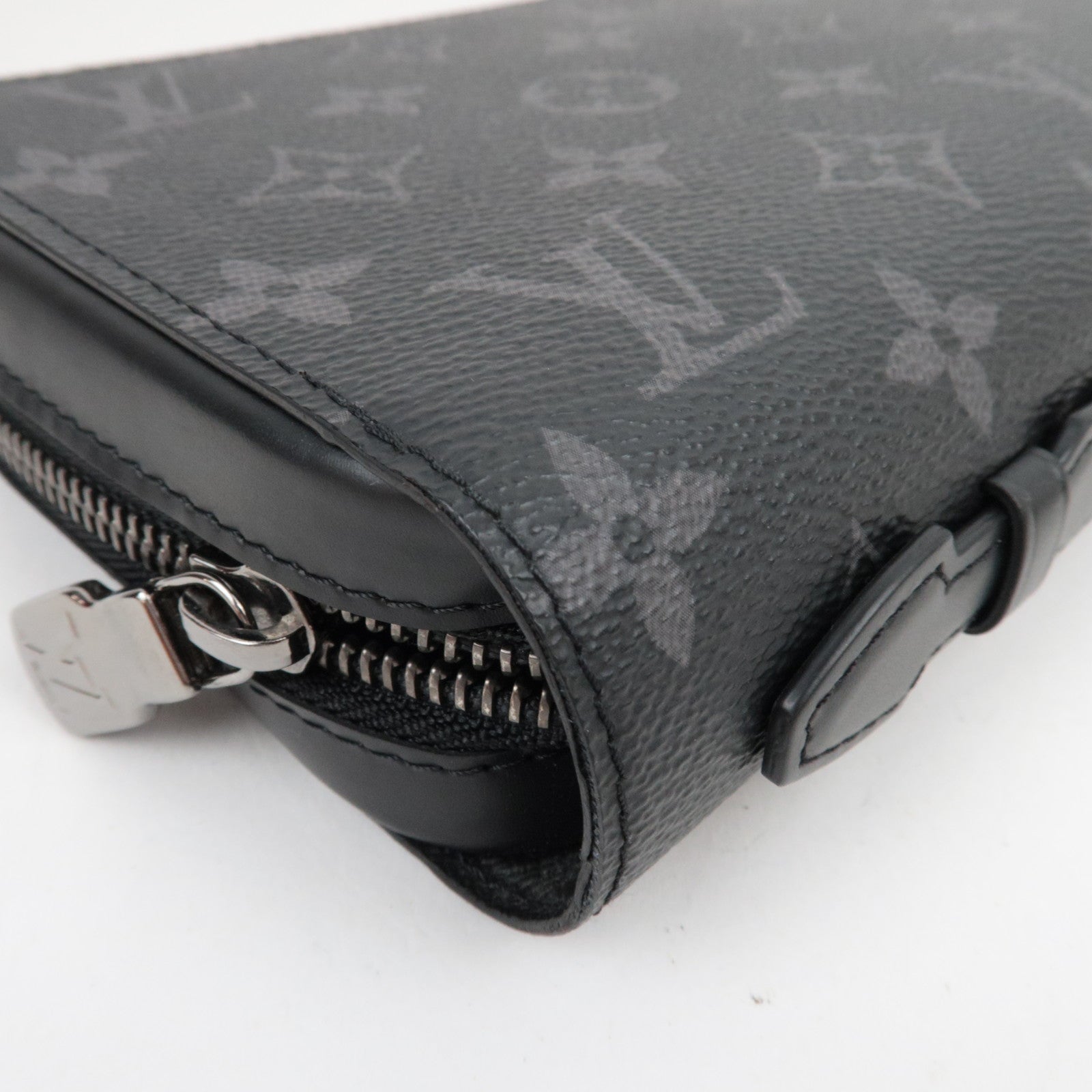 Louis Vuitton Monogram Eclipse Zippy XL Wallet Black M61698/RFID *Box, Dust bag