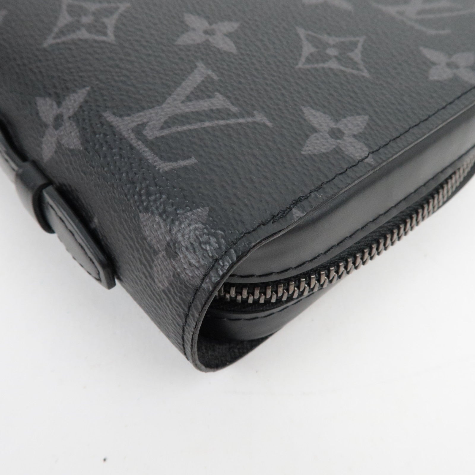 Louis Vuitton Monogram Eclipse Zippy XL Wallet Black M61698/RFID *Box, Dust bag