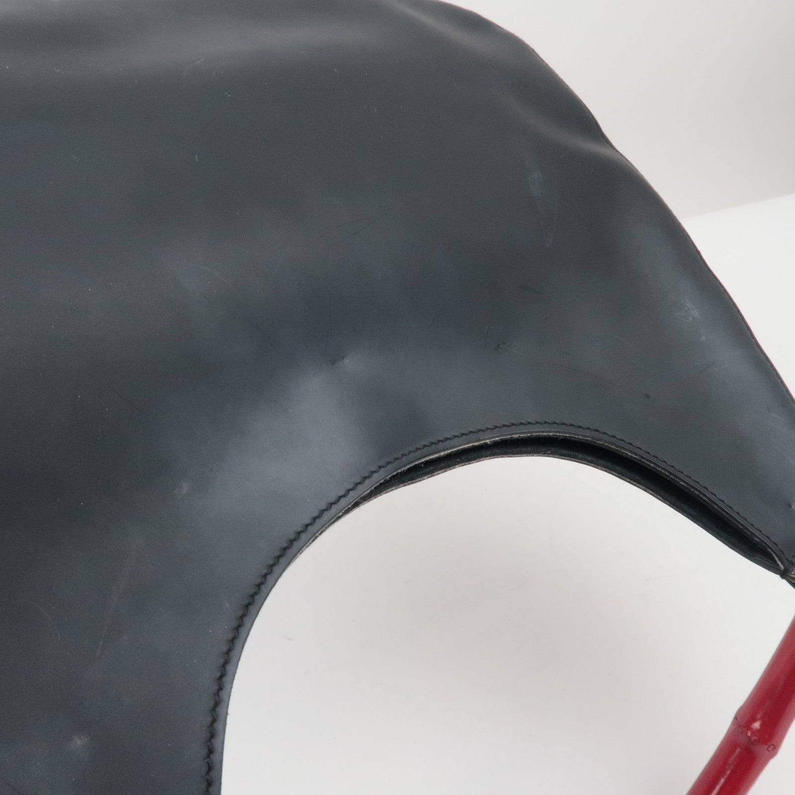 GUCCI Bamboo Shoulder Bag Black Red 001-3739/002058 *Dust bag