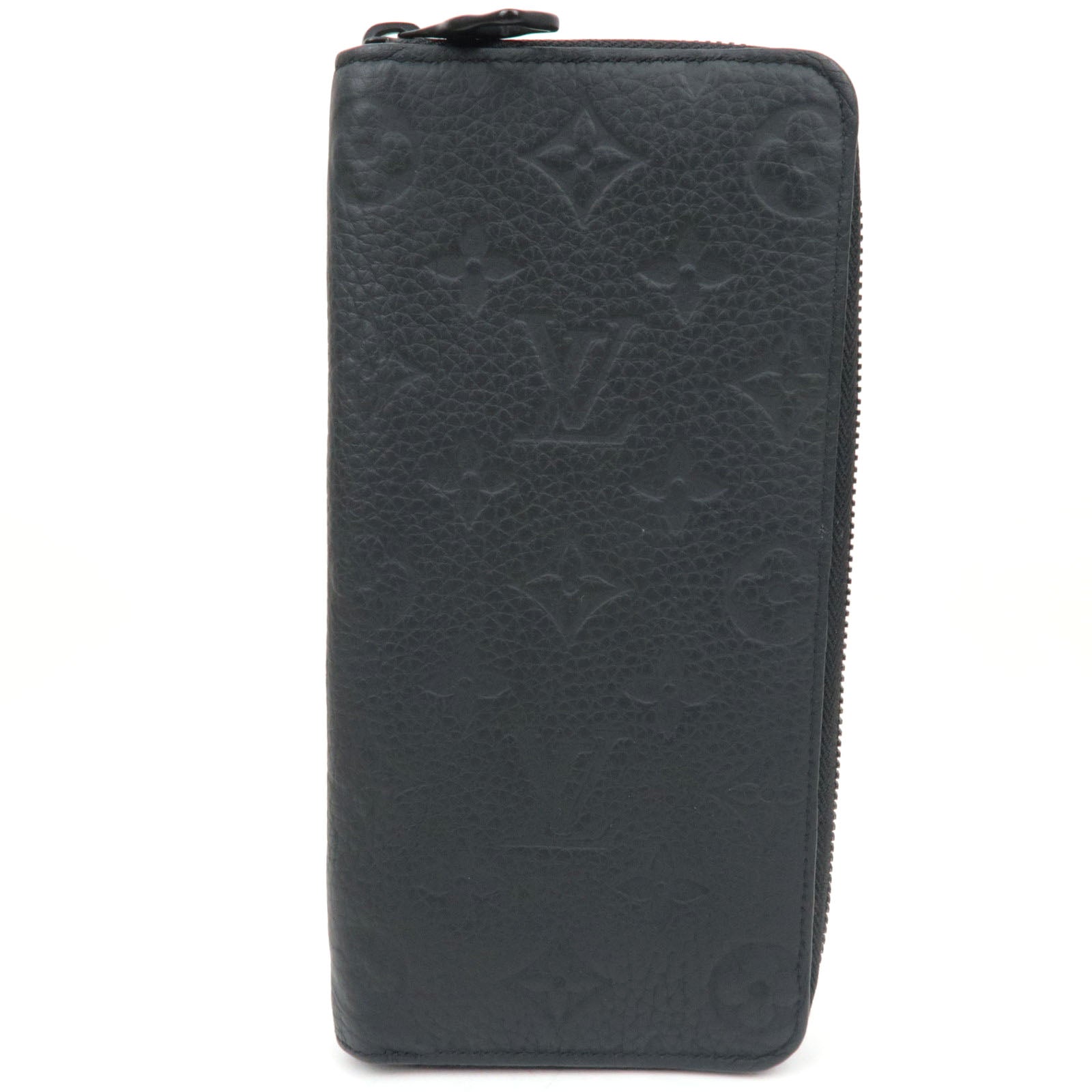 Louis Vuitton Monogram Empreinte Tourillon Leather Zippy Wallet Vertical Noir M69047/RFID *Box, Dust bag