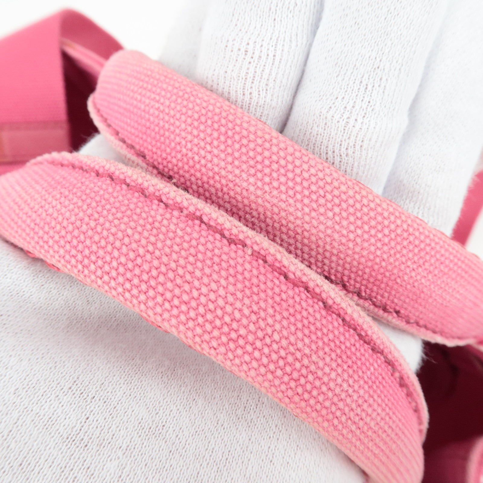 PRADA Canapa Tote Bag Pink B2439G *Dust bag, Strap, Card