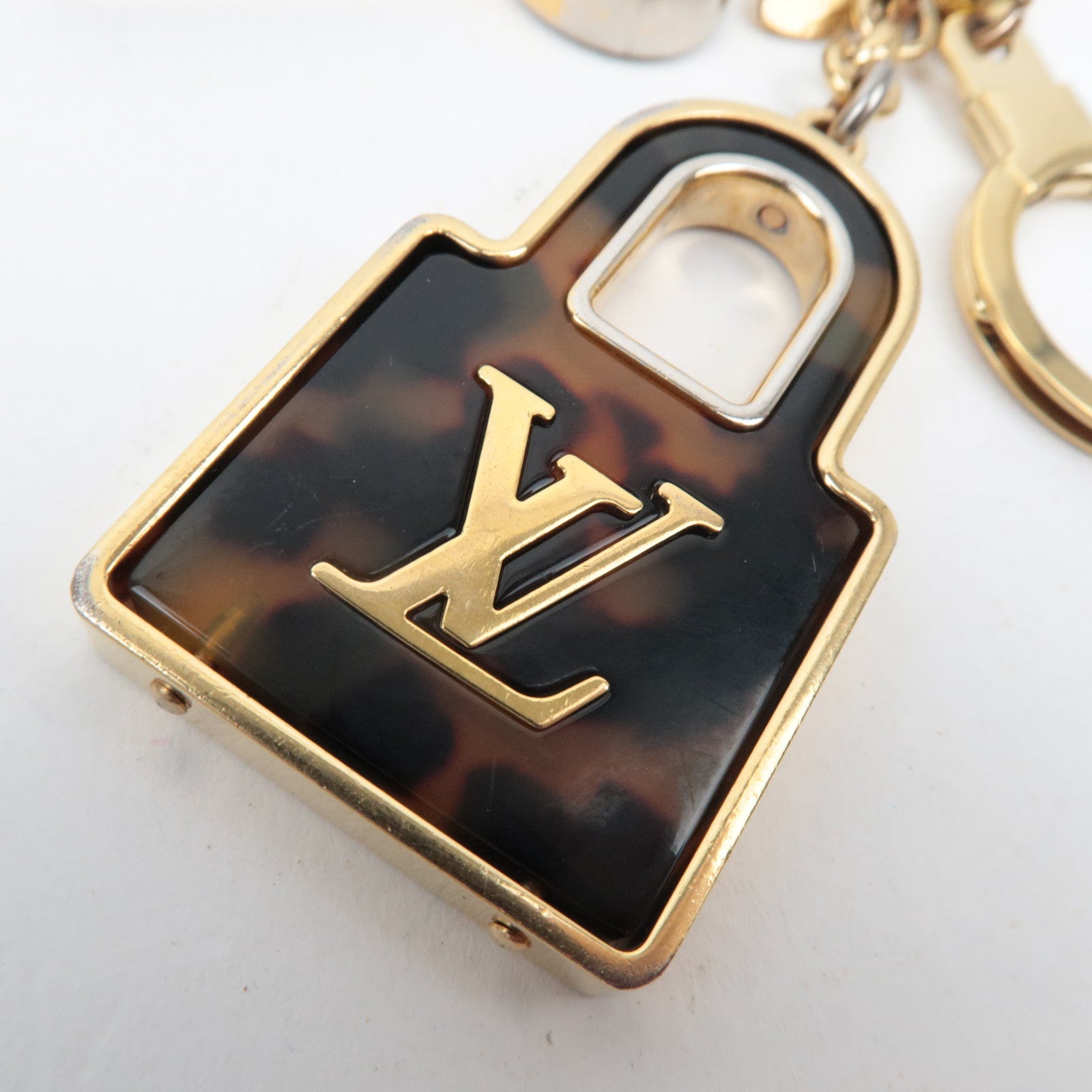 Louis Vuitton Porte Cles Confidence Bag Charm Tortoiseshell M65088/OB0133 *Dust bag