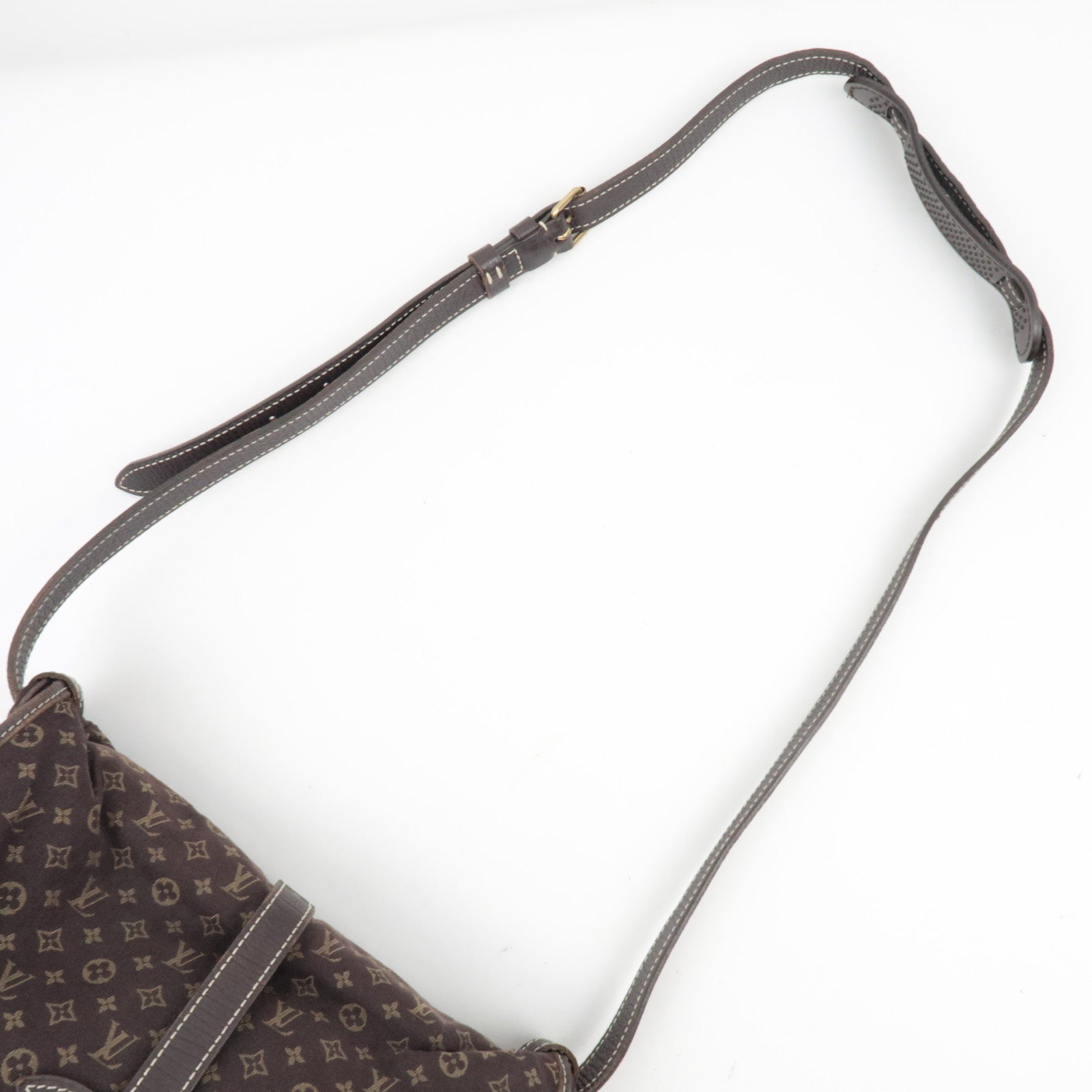 Louis Vuitton Monogram Mini Lin Saumur 30 Ebene Brown M95227 / MB1006 *Dust bag