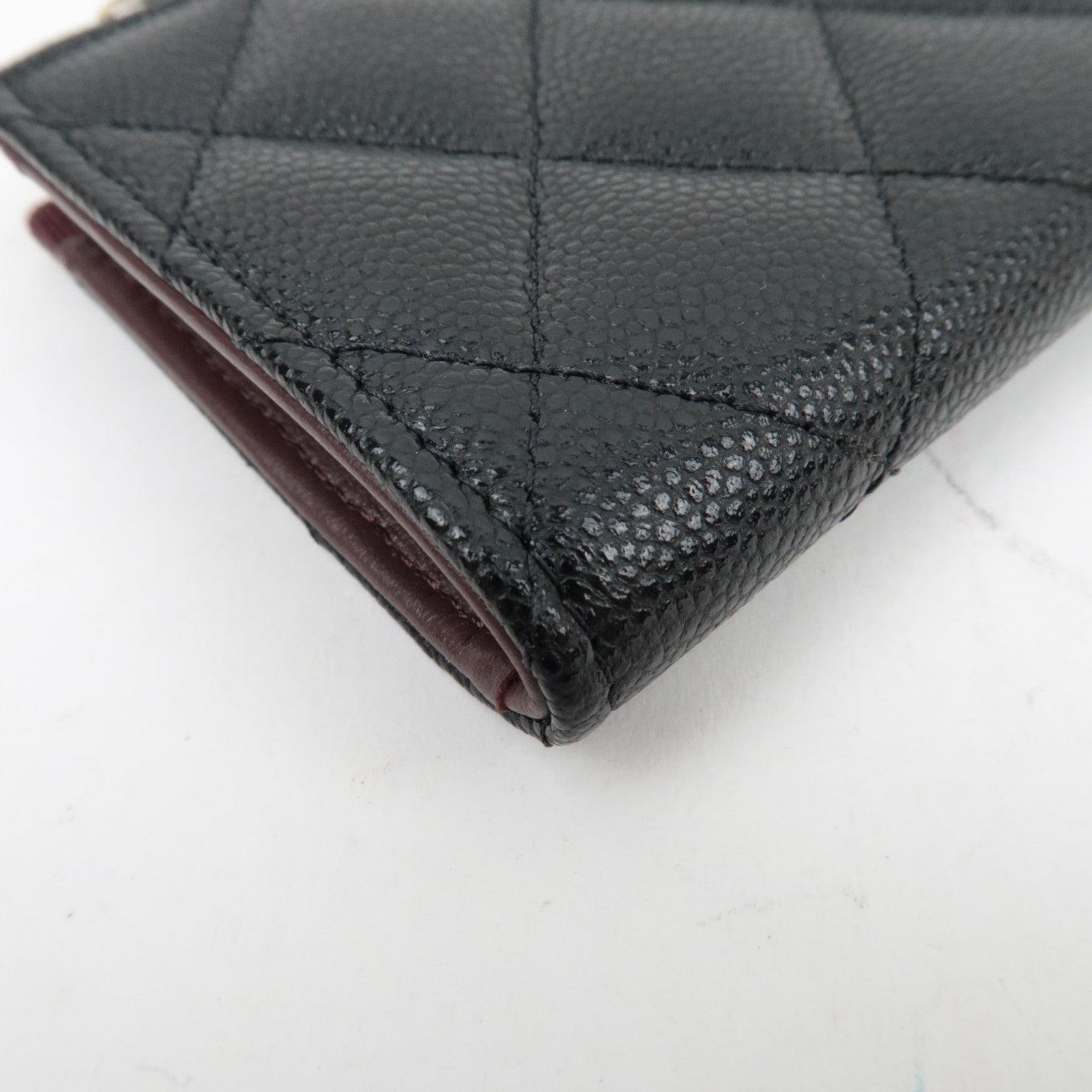 CHANEL Caviar Skin Coin Case Black X6N75G52