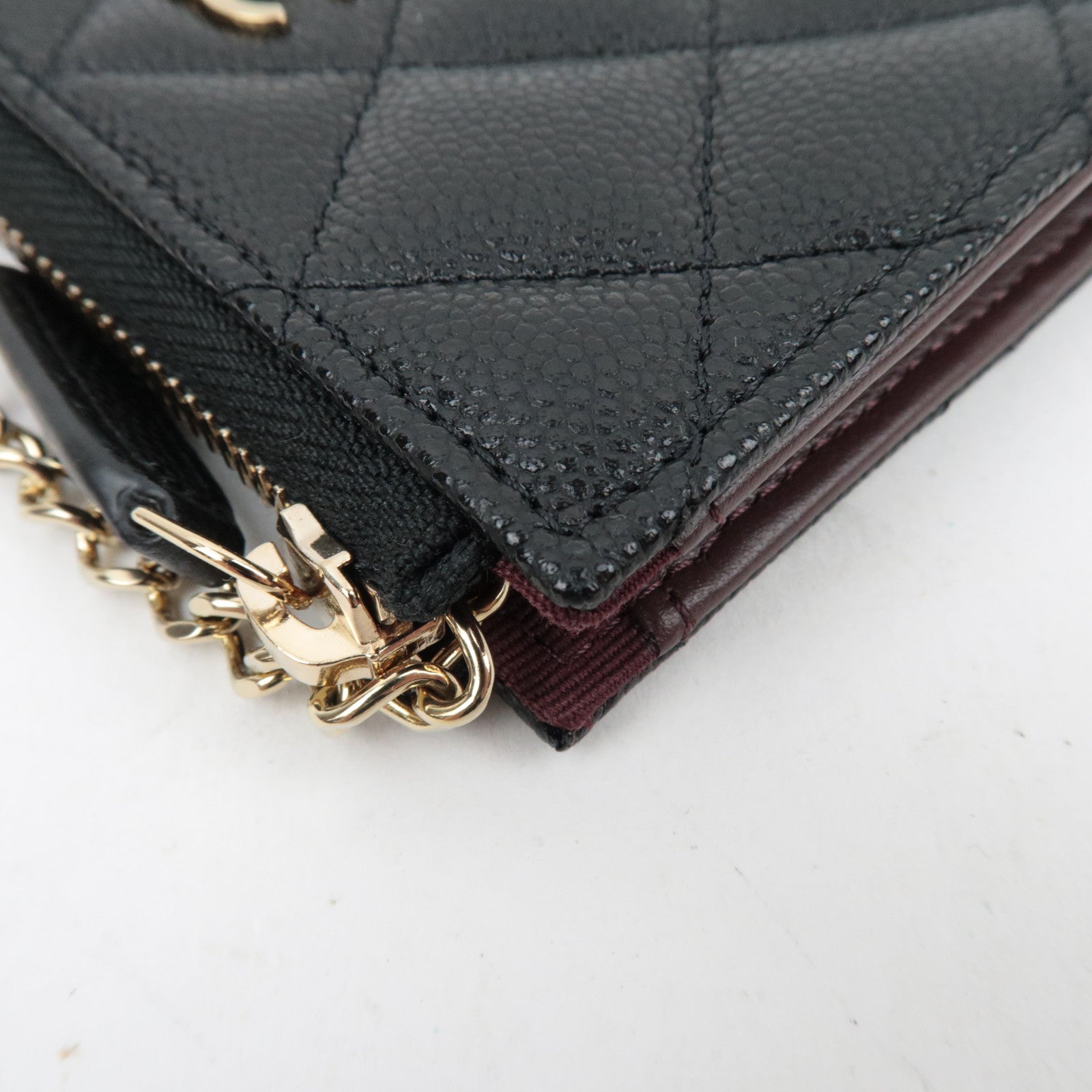 CHANEL Caviar Skin Coin Case Black X6N75G52