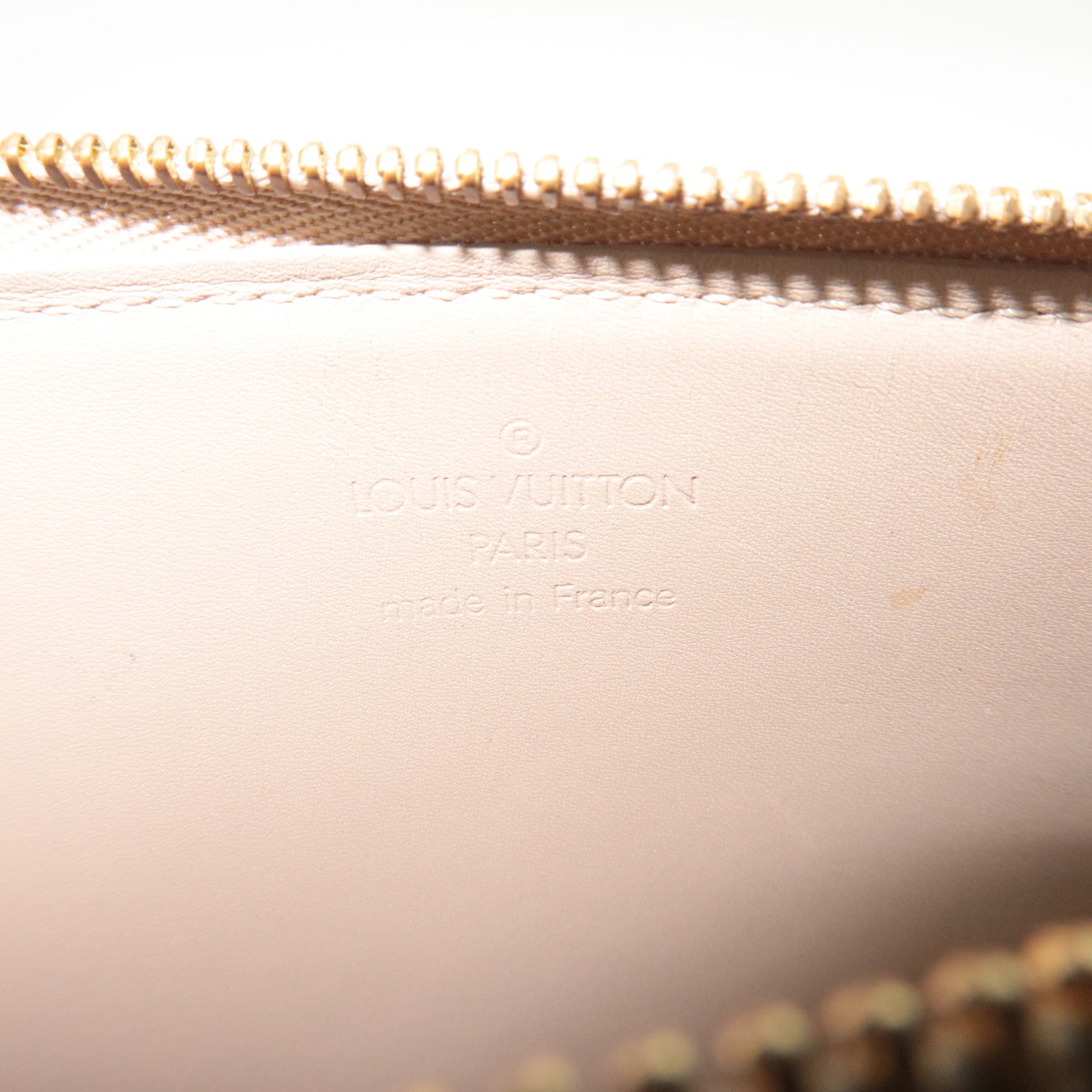 Louis Vuitton Monogram Vernis Lexington Accessoires Pouch Beige M91010/VI0969 *Dust bag