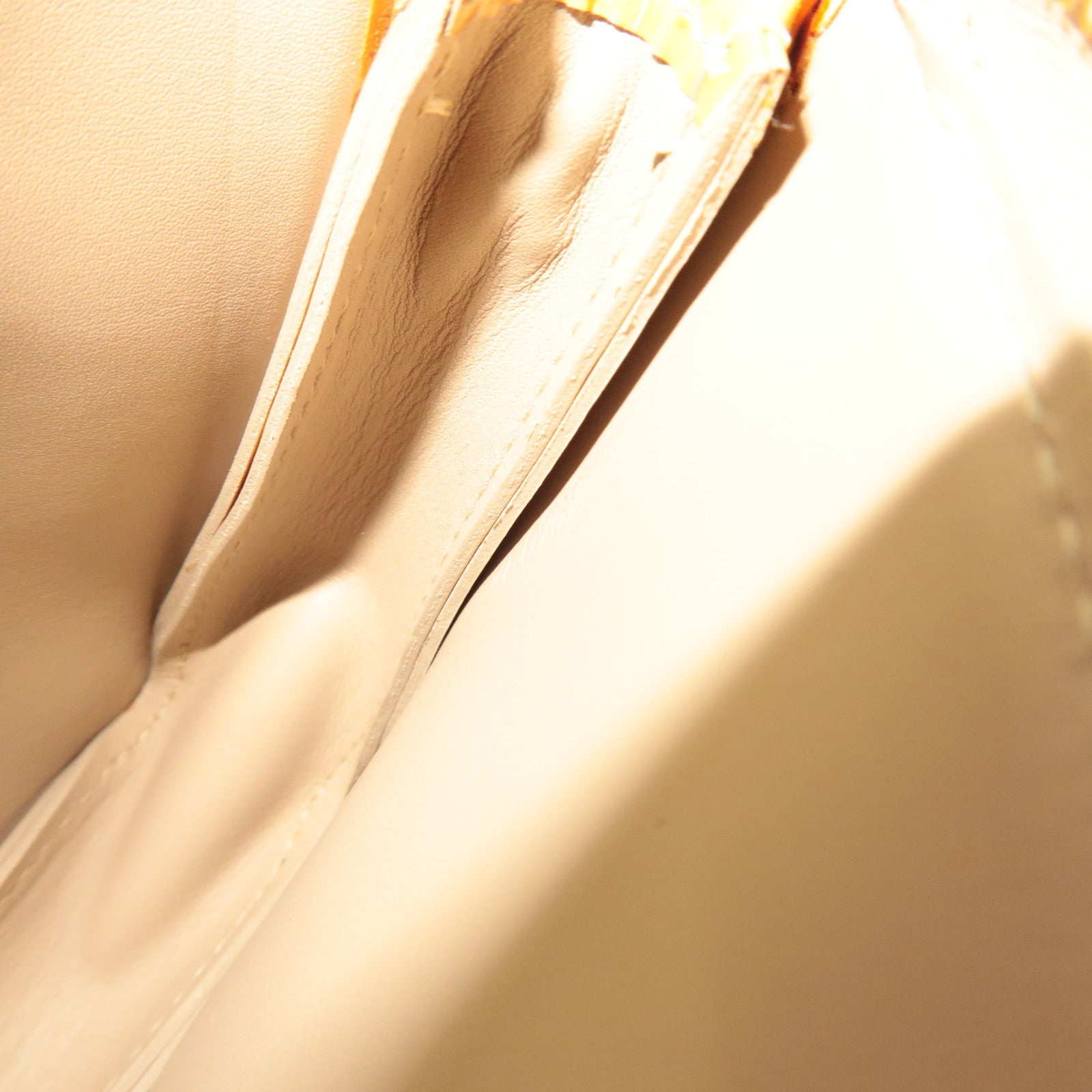 Louis Vuitton Monogram Vernis Lexington Accessoires Pouch Beige M91010/VI0969 *Dust bag