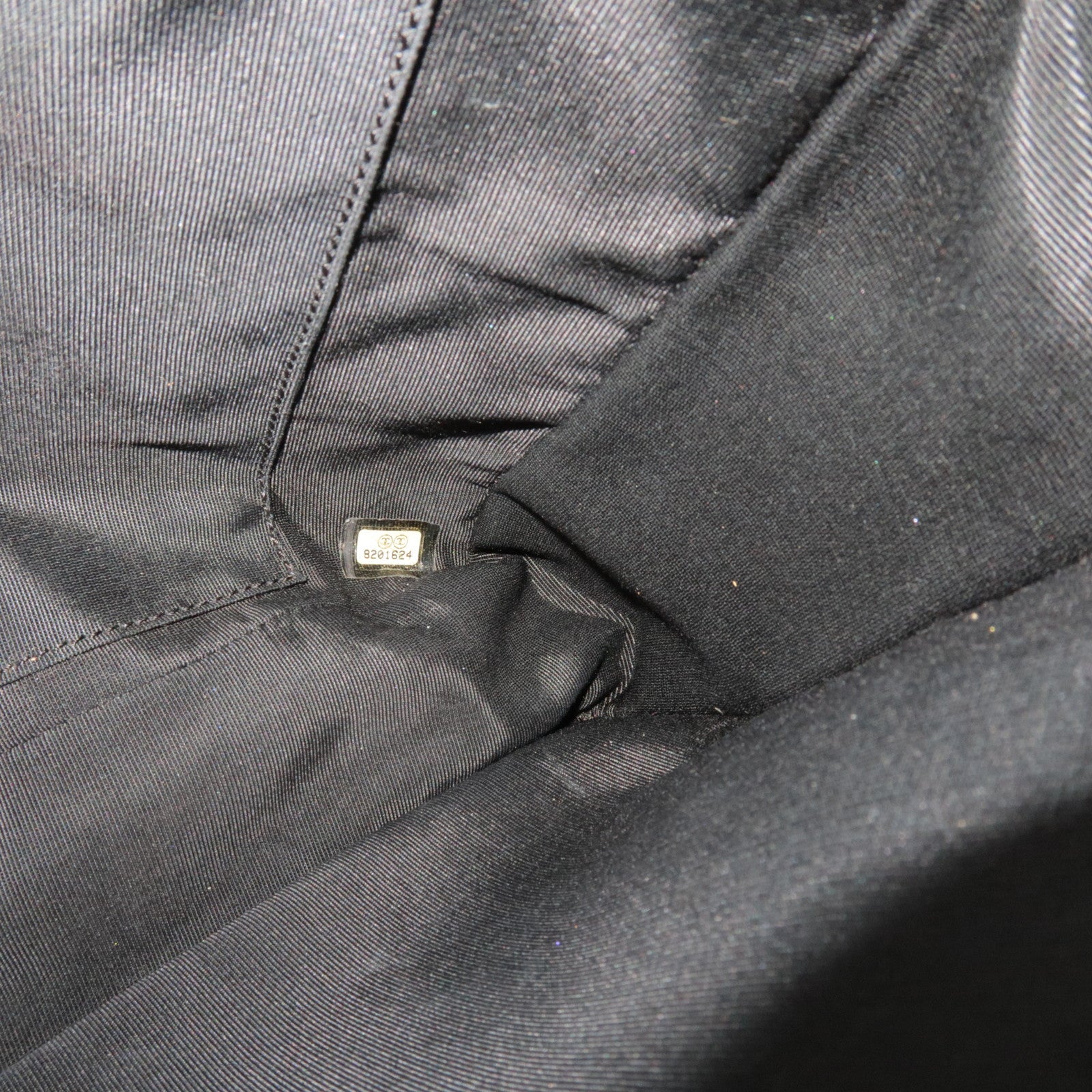 CHANEL Caviar Skin GST Chain Tote Bag Black Gold HDW A50995/8201624