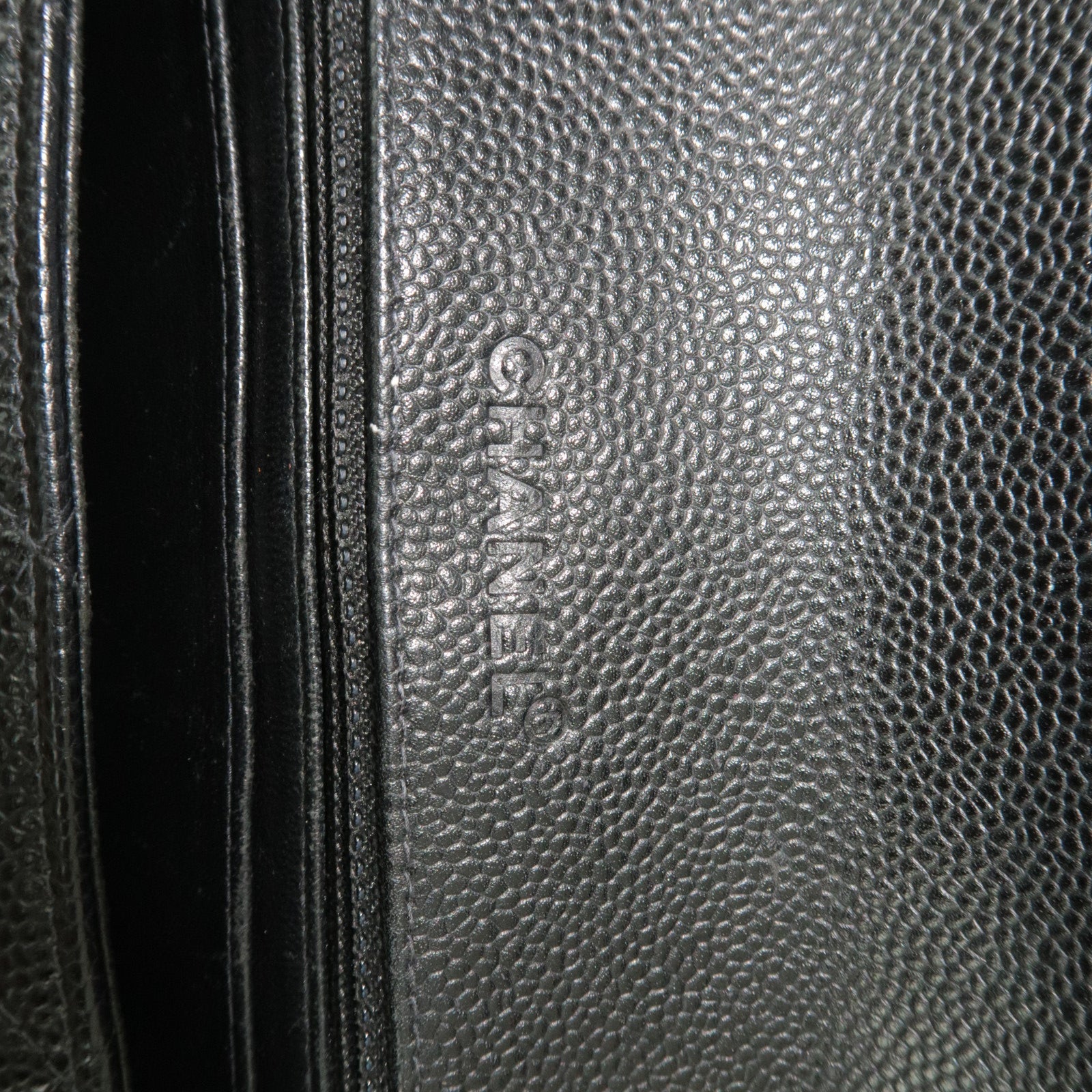 CHANEL Matelasse Caviar Skin Big Coco Chain Bag Black