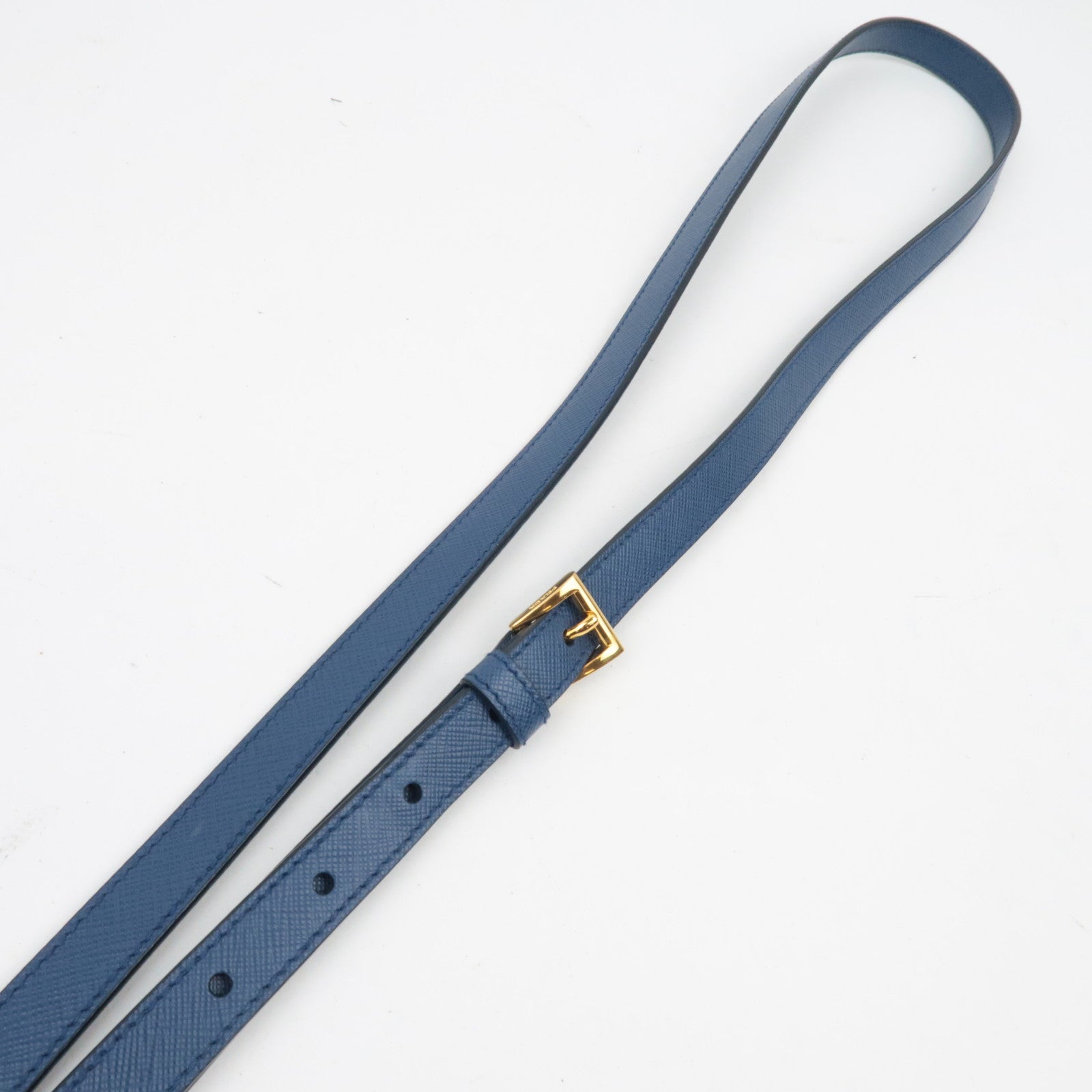 PRADA Saffiano Leather Galleria Bag Blue BN2863 *Dust bag, Strap, G card