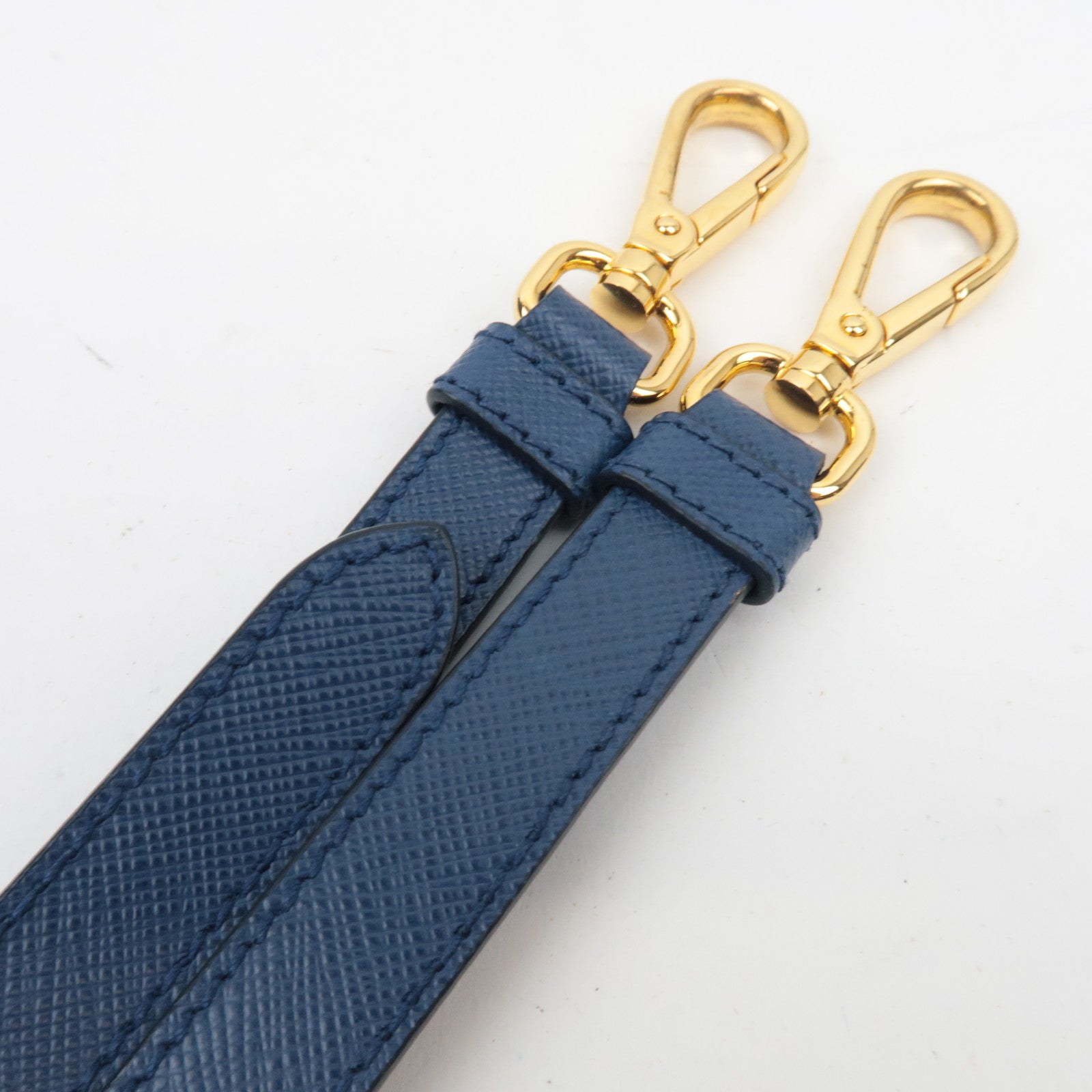 PRADA Saffiano Leather Galleria Bag Blue BN2863 *Dust bag, Strap, G card