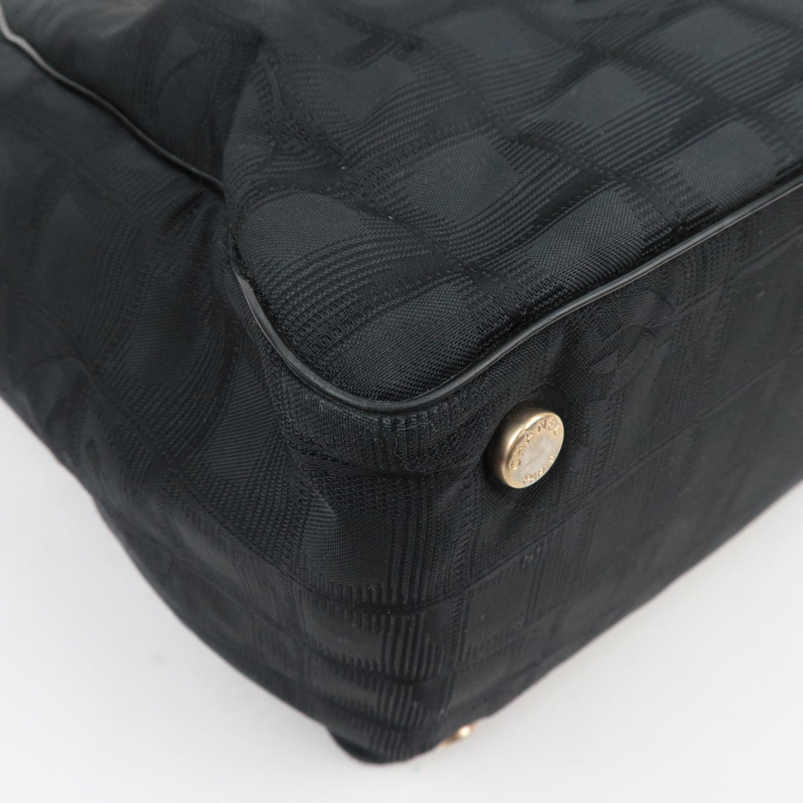 CHANEL New Travel Line Tote Bag MM Black *Dust Bag