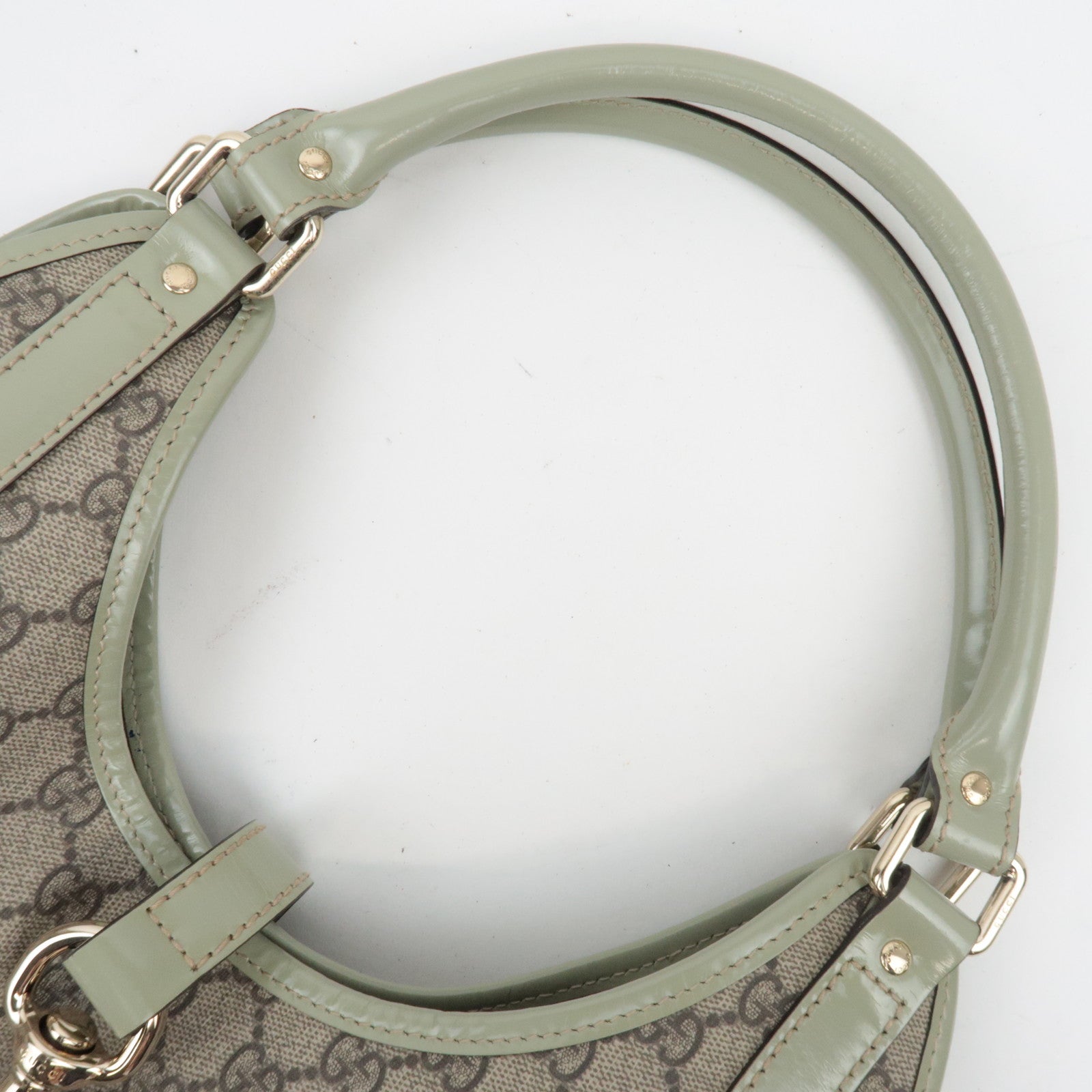 GUCCI GG Supreme Patent Leather Schoudertas 203494 *Stofzak