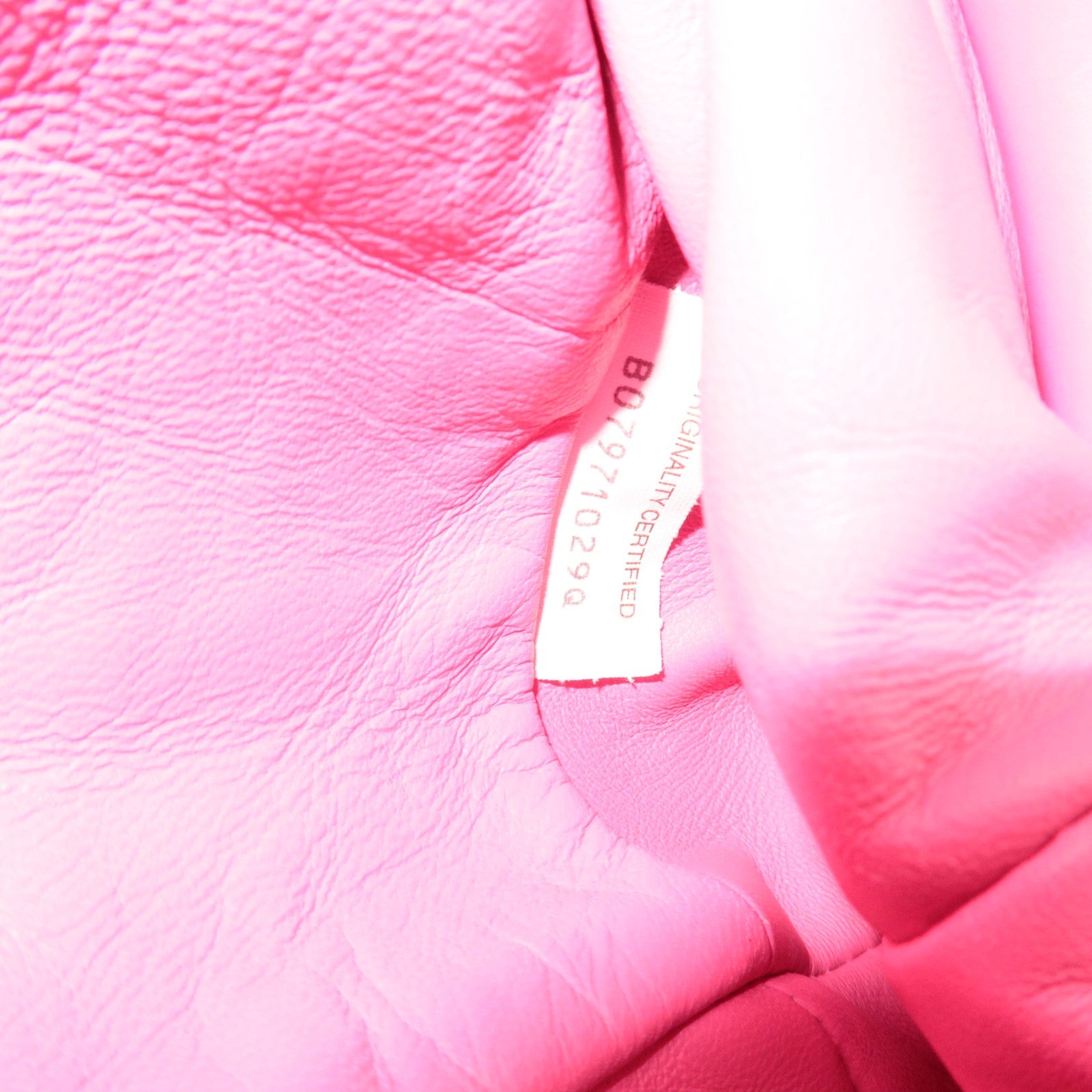 BOTTEGA VENETA Intrecciato Mini Pouch Shoulder Bag Pink 585852 *Dust bag