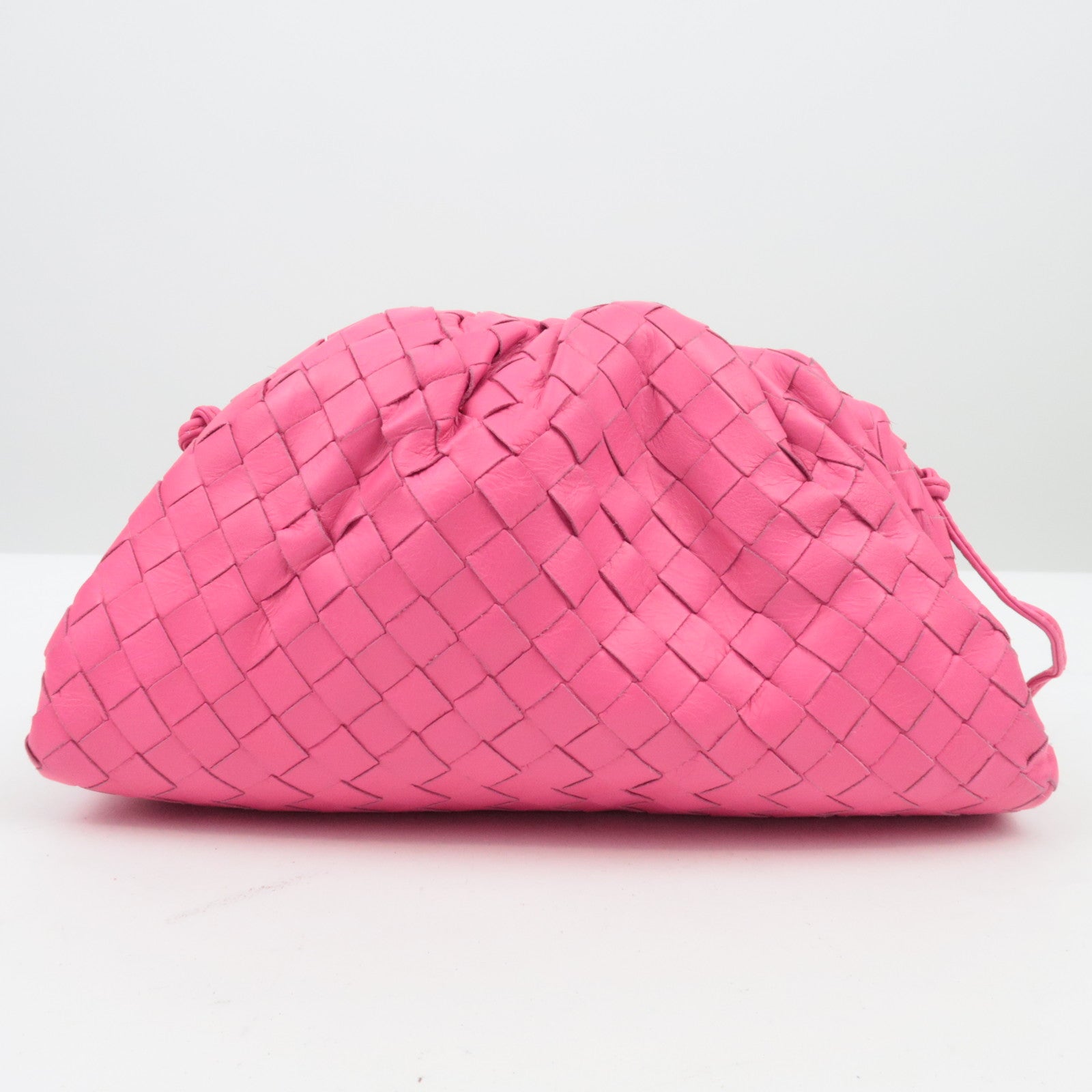 BOTTEGA VENETA Intrecciato Mini Pouch Shoulder Bag Pink 585852 *Dust bag