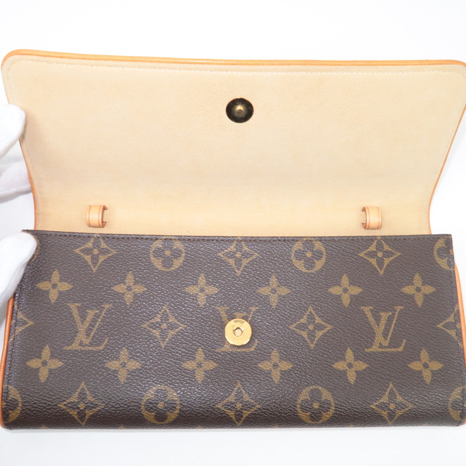 Louis Vuitton Monogram Pochette Twin GM M51852/FL0042
