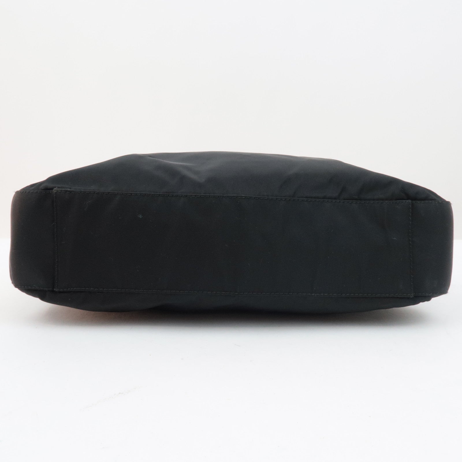 PRADA Logo Nylon Shoulder Bag Black