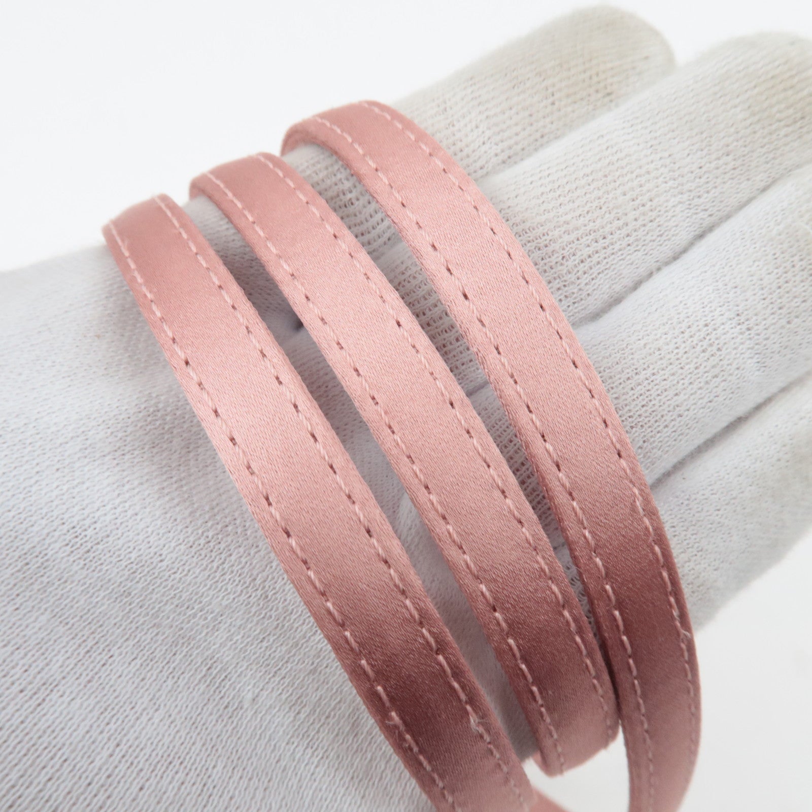 FENDI Silk Baguette Phone Pouch Shoulder Bag Pink 7AS142 *Box, Dust bag