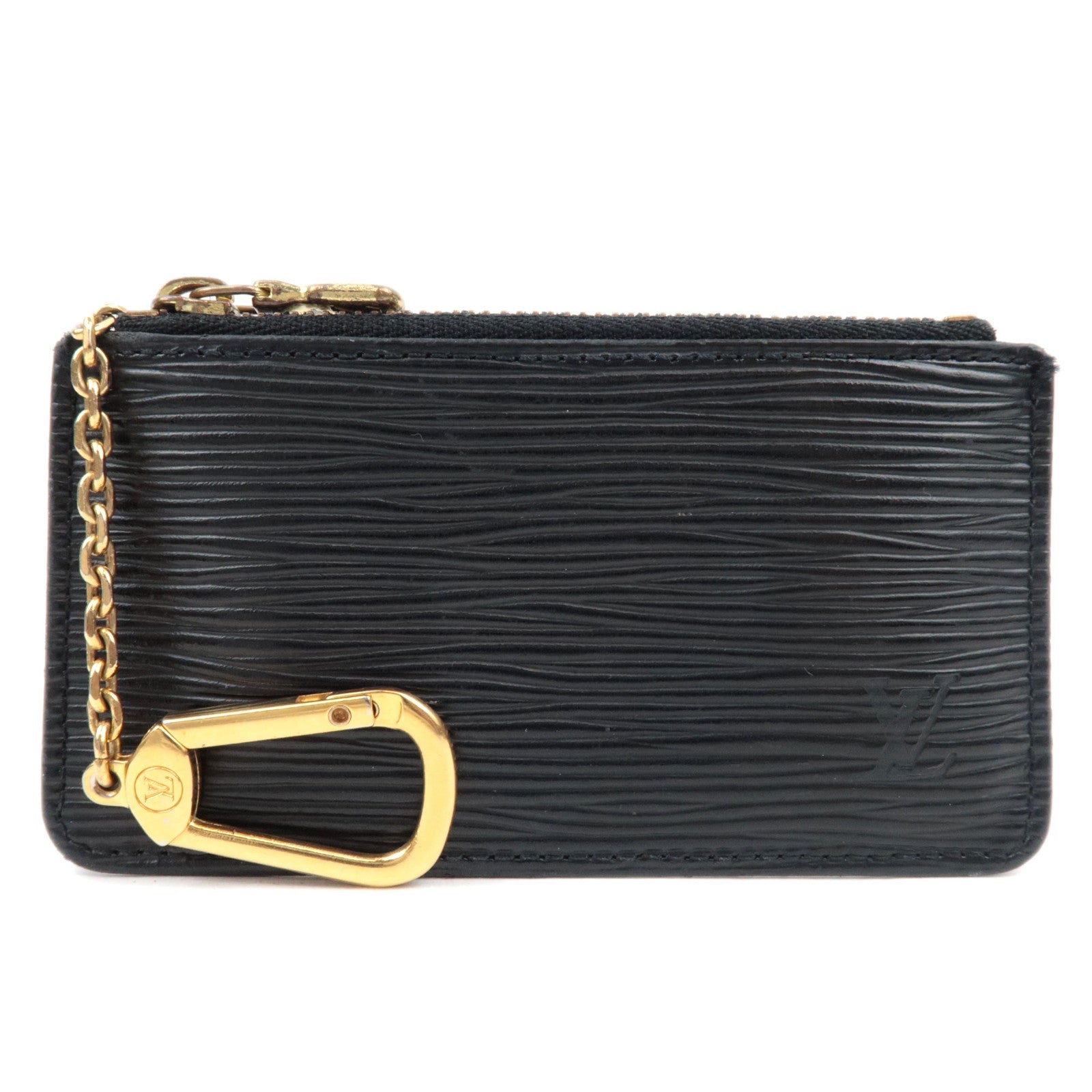 Louis Vuitton Epi Pochette Cles Coin Case Black M63802/CA0010
