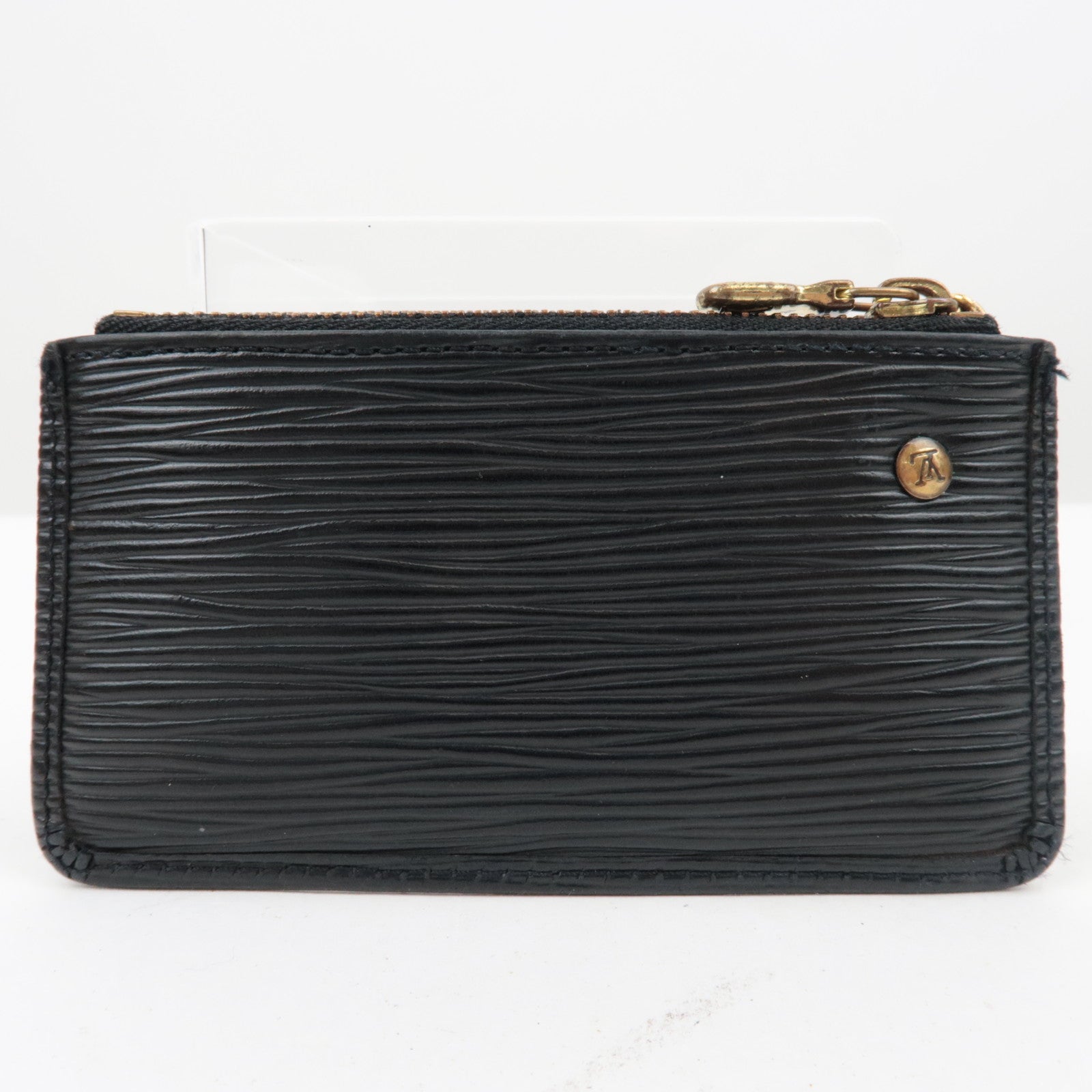 Louis Vuitton Epi Pochette Cles Coin Case Black M63802/CA0010