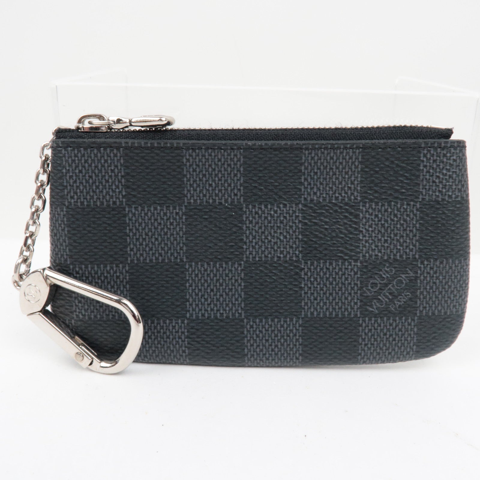 Louis Vuitton Damier Graphite Pochette Cles N60155/CT4222 *Dust bag