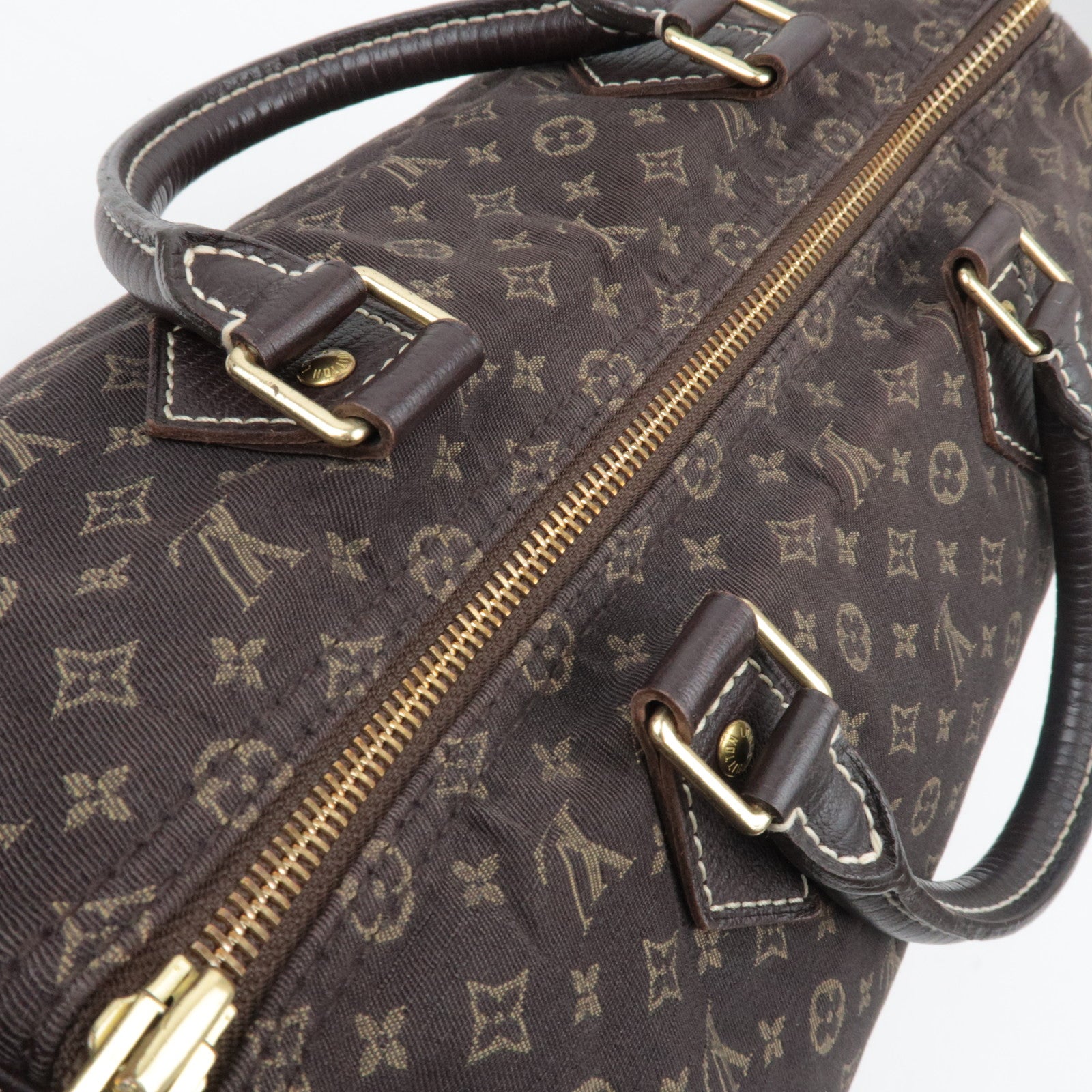 Louis Vuitton Monogram mini lin Speedy 30 Ebene M95224/SP1010