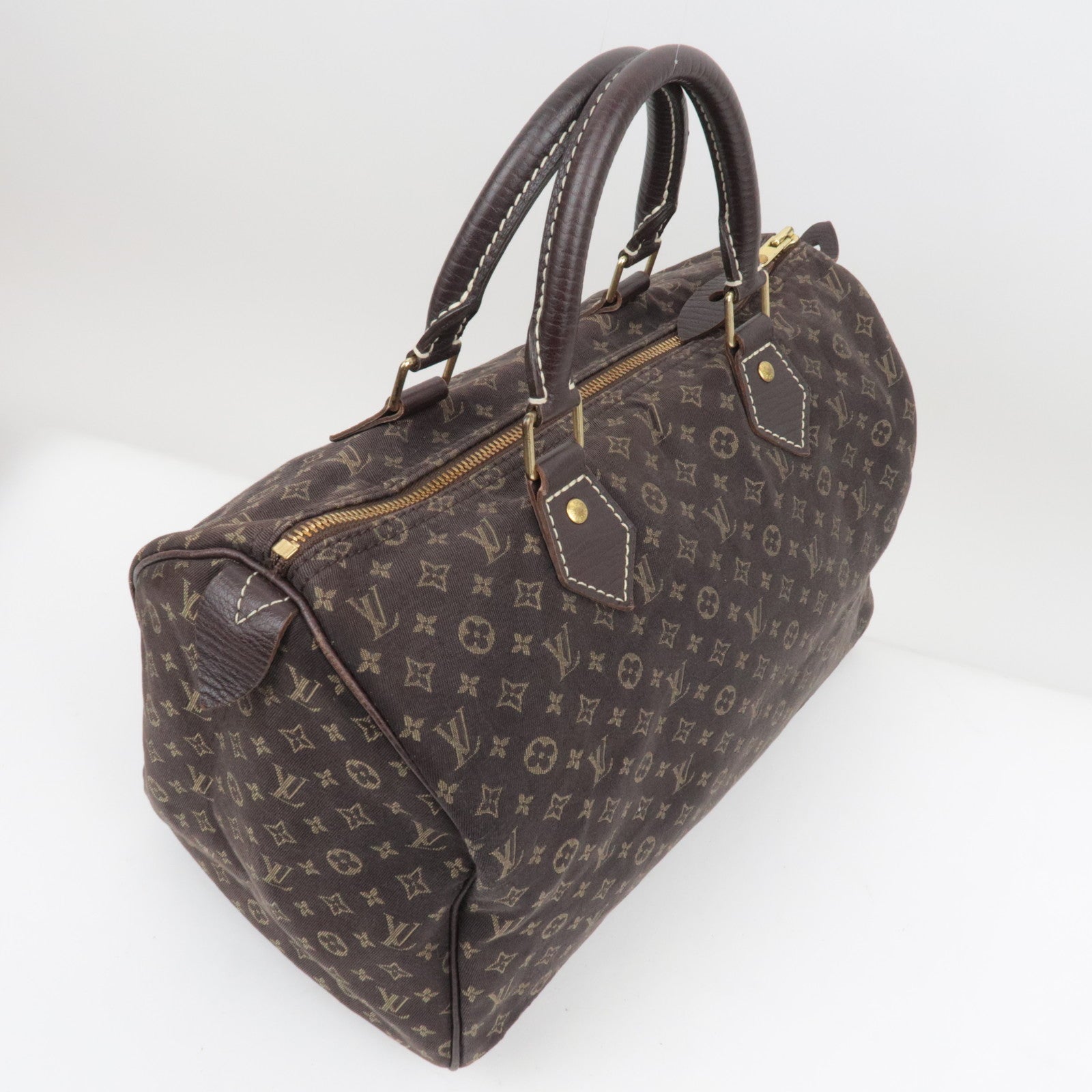 Louis Vuitton Monogram mini lin Speedy 30 Ebene M95224/SP1010